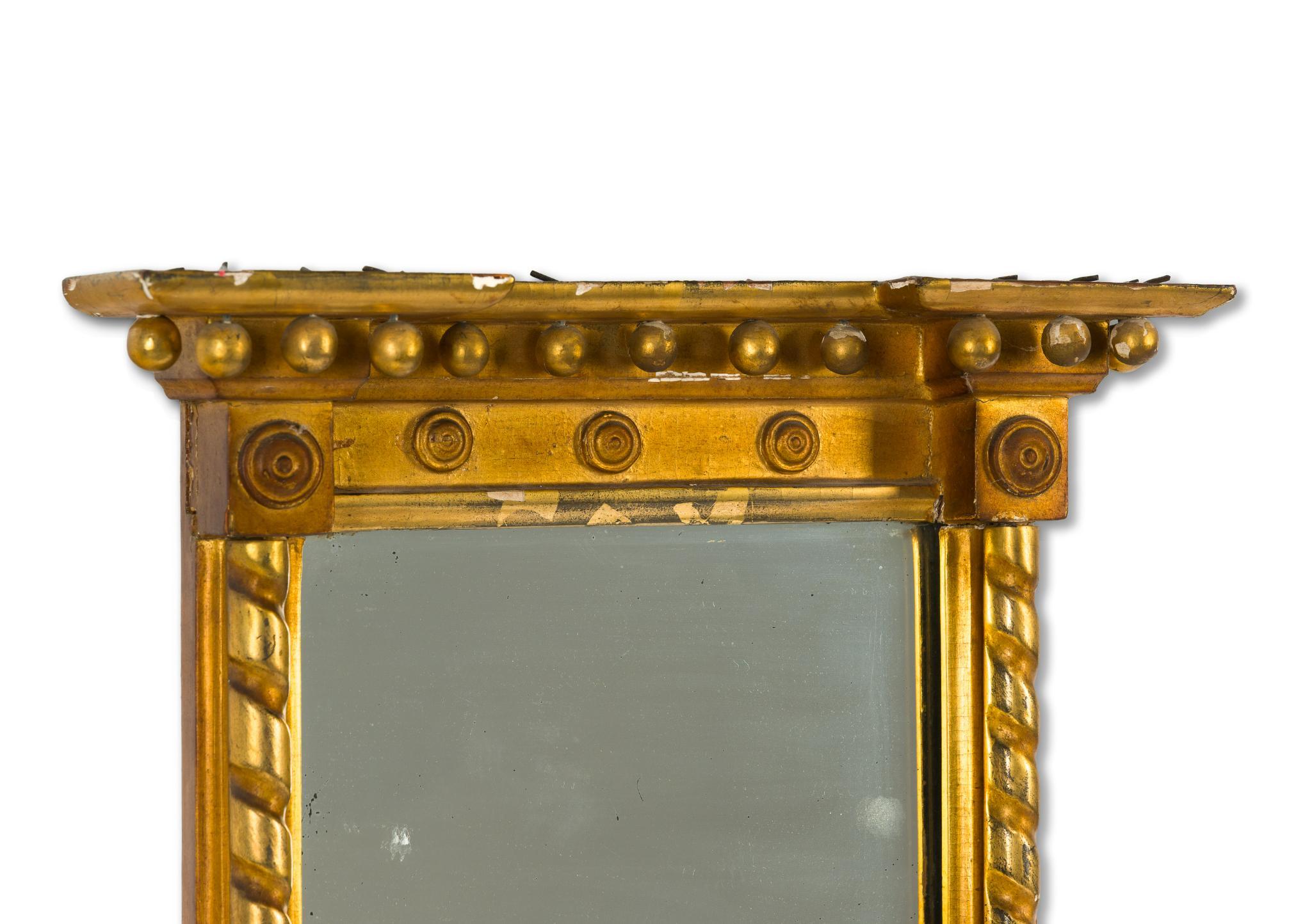 American Federal Giltwood Two-Plate Pier/Wall Mirror