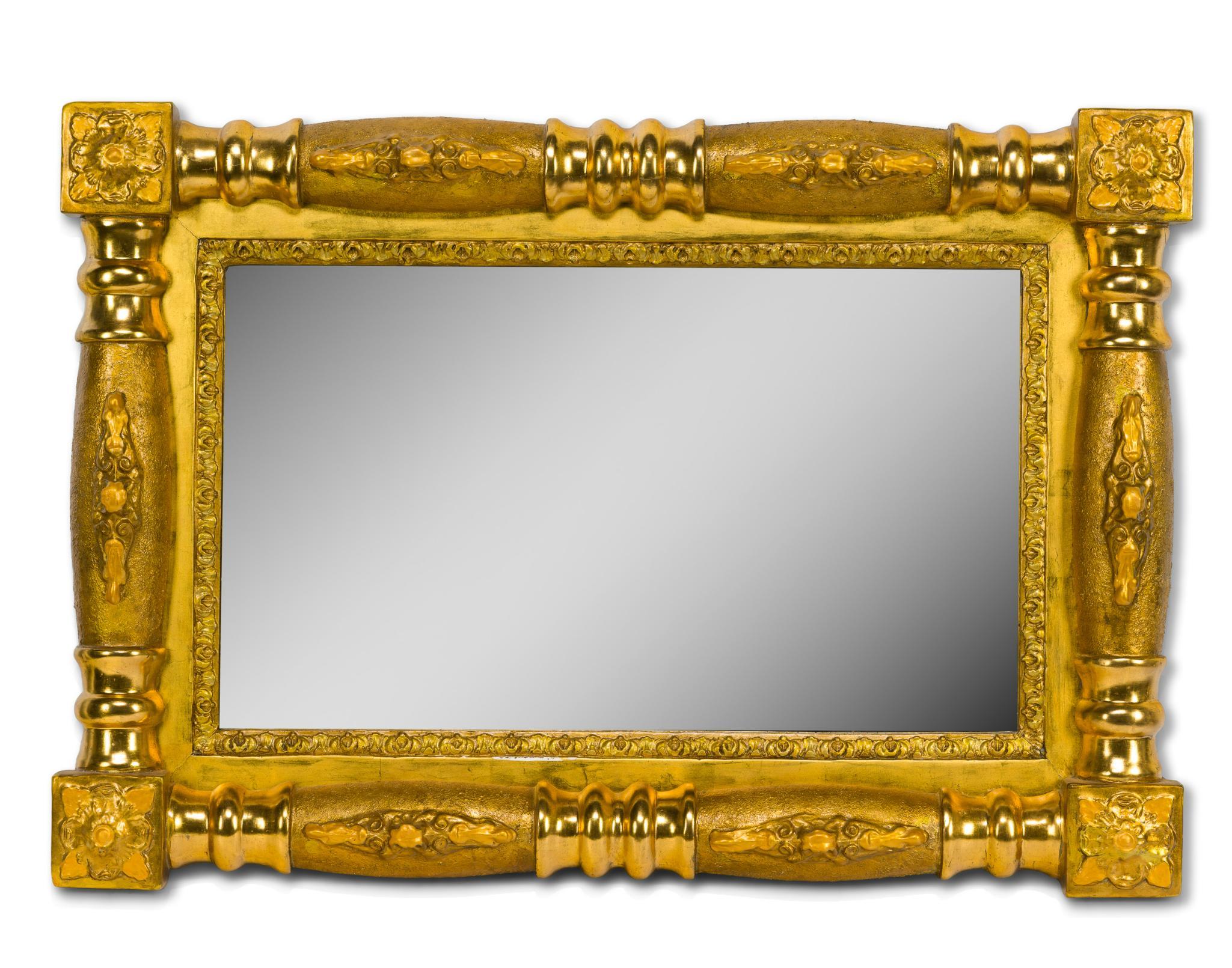 American Federal/Early Empire Giltwood Wall Mirror