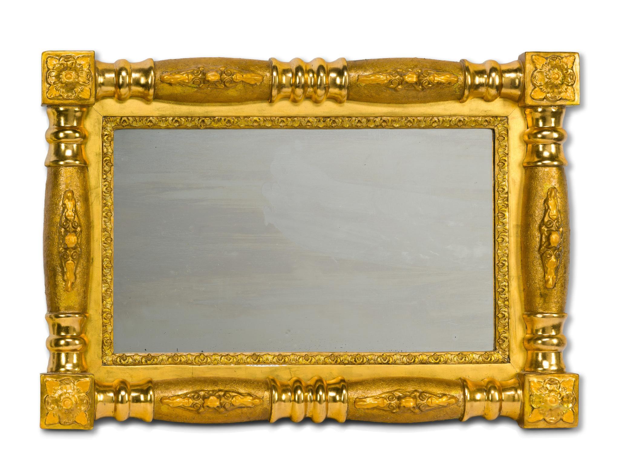 American Federal/Early Empire Giltwood Wall Mirror
