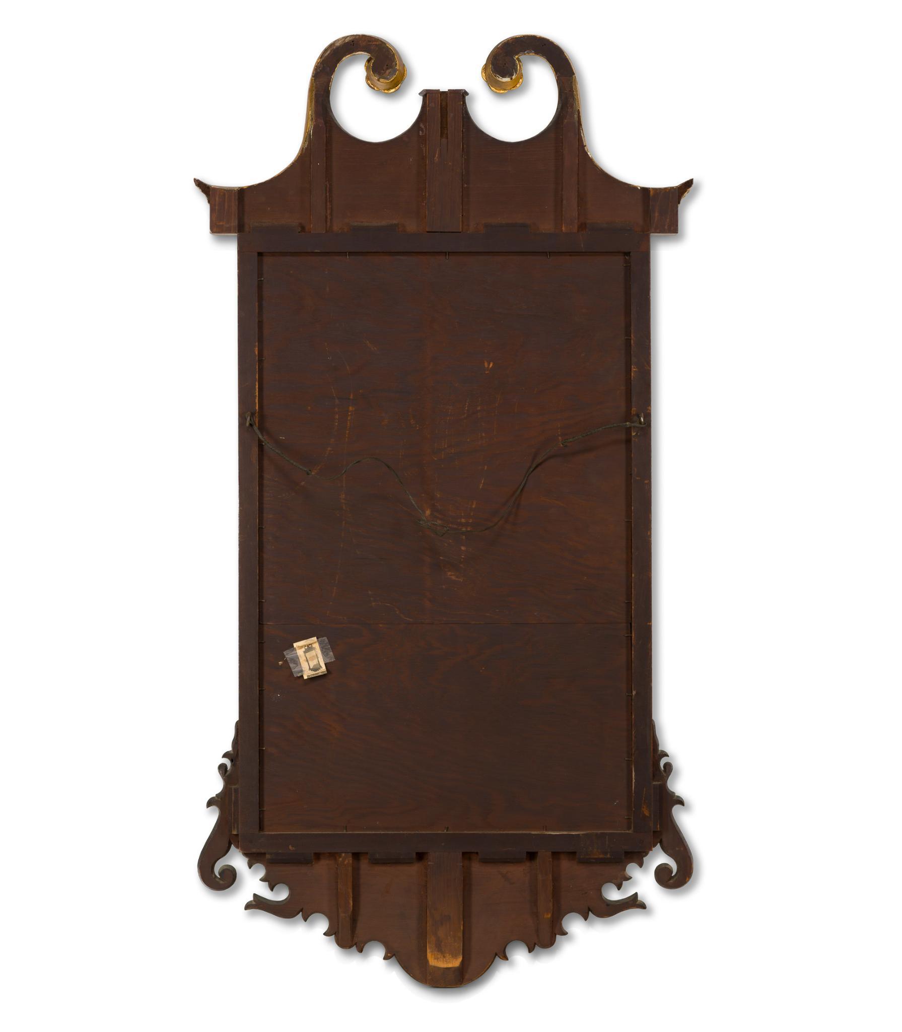 Federal Style Mahogany and Gilt Mirror