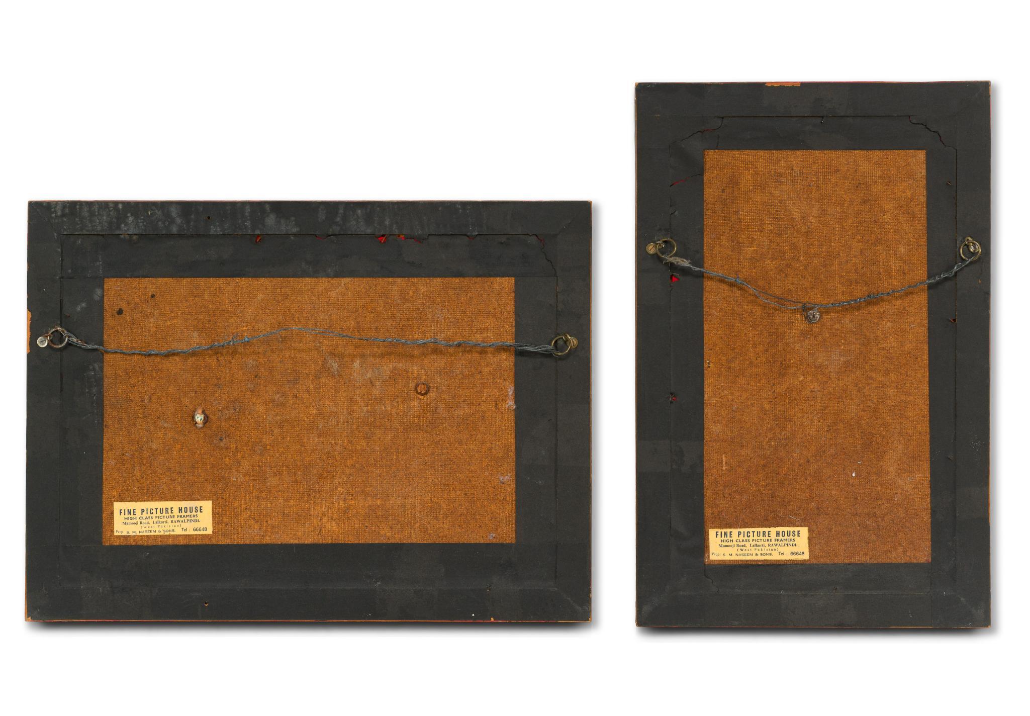 2 Framed Relief Carvings