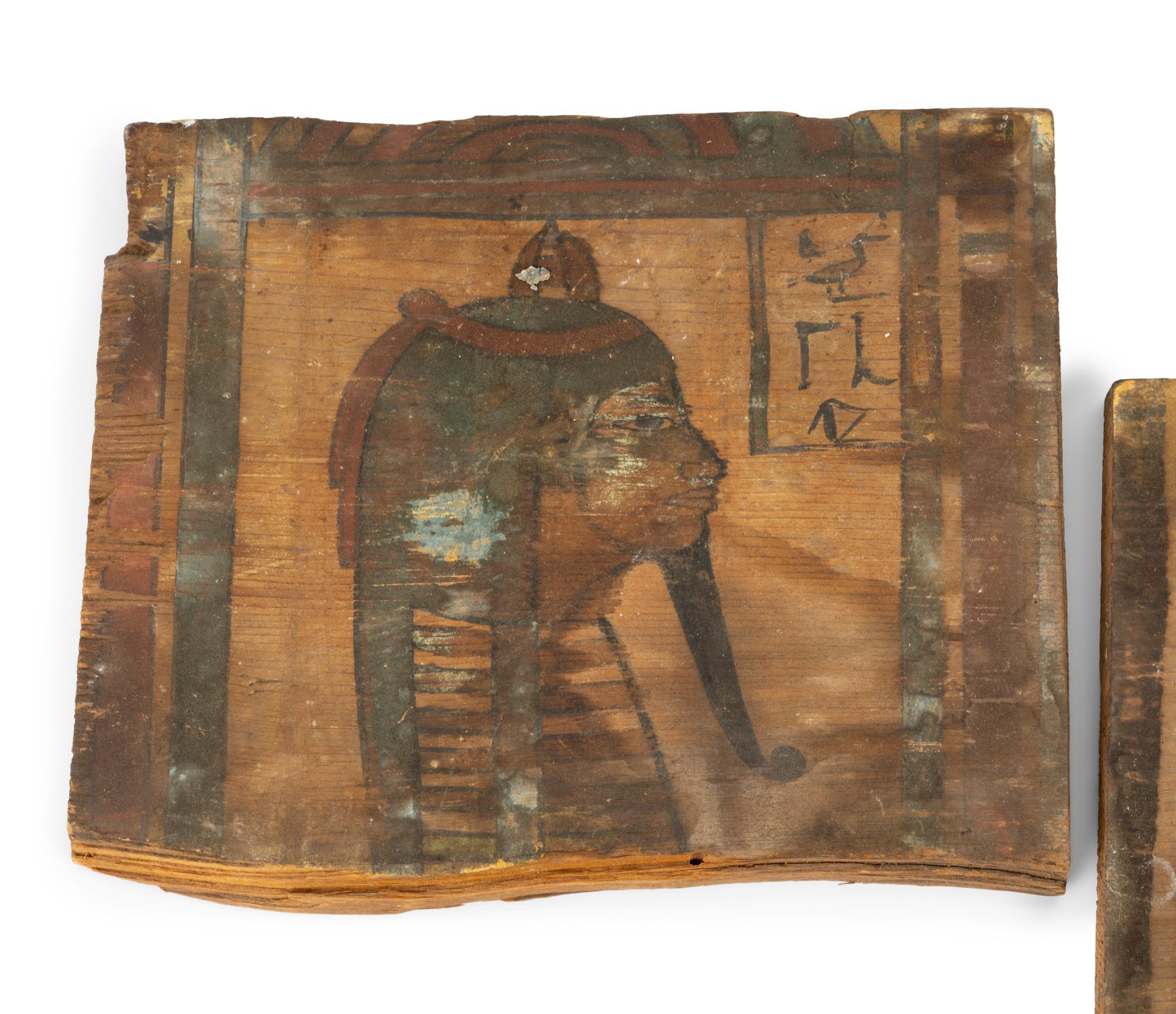 6 Egyptian Painted Wood Panels