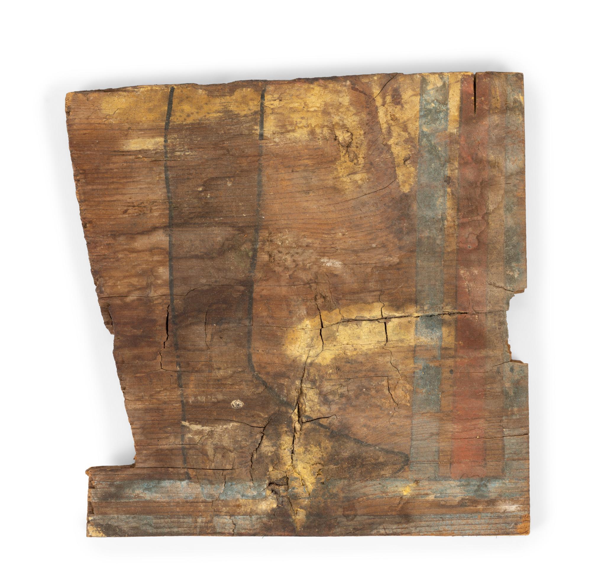 5 Egyptain Painted Wood Panels