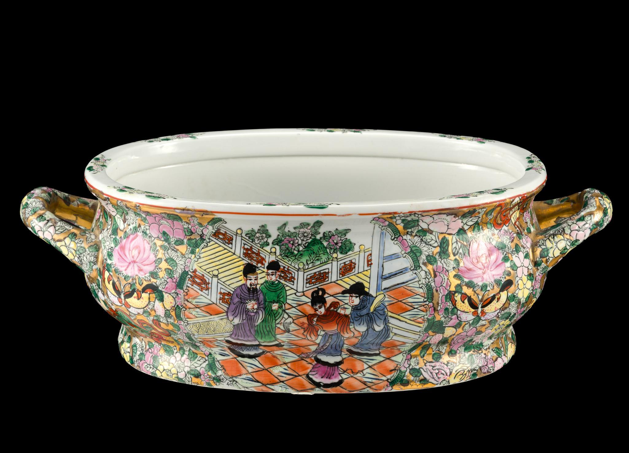 2 Chinese Porcelain Footbaths