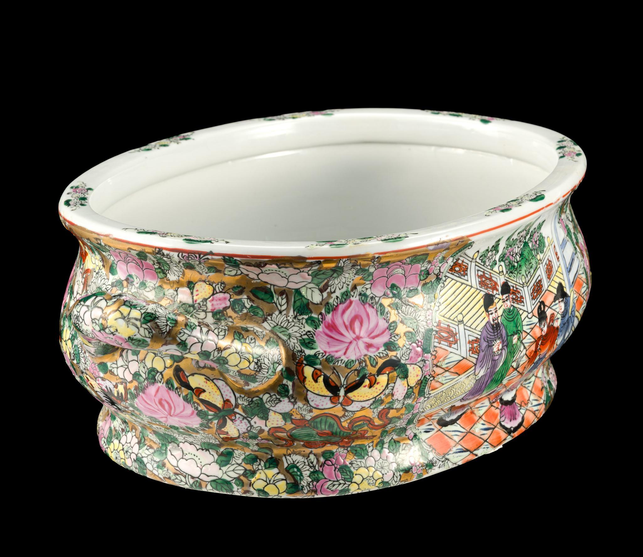 2 Chinese Porcelain Footbaths