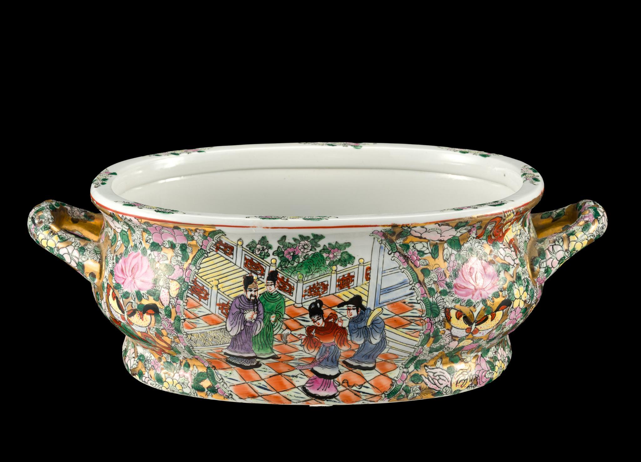 2 Chinese Porcelain Footbaths