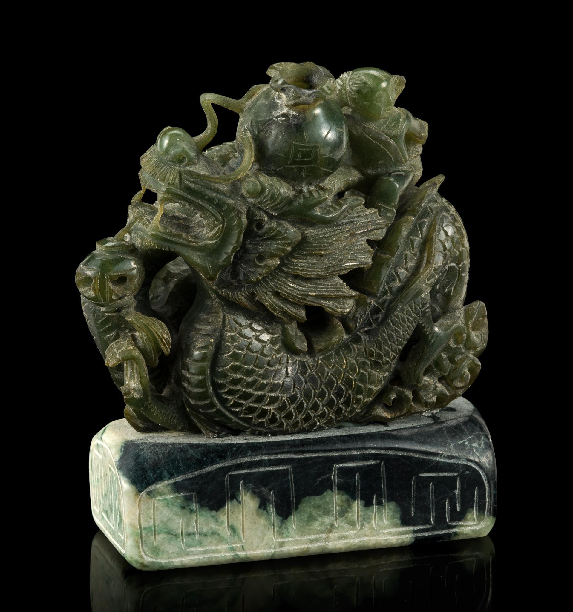 2 Chinese Hardstone Carvings