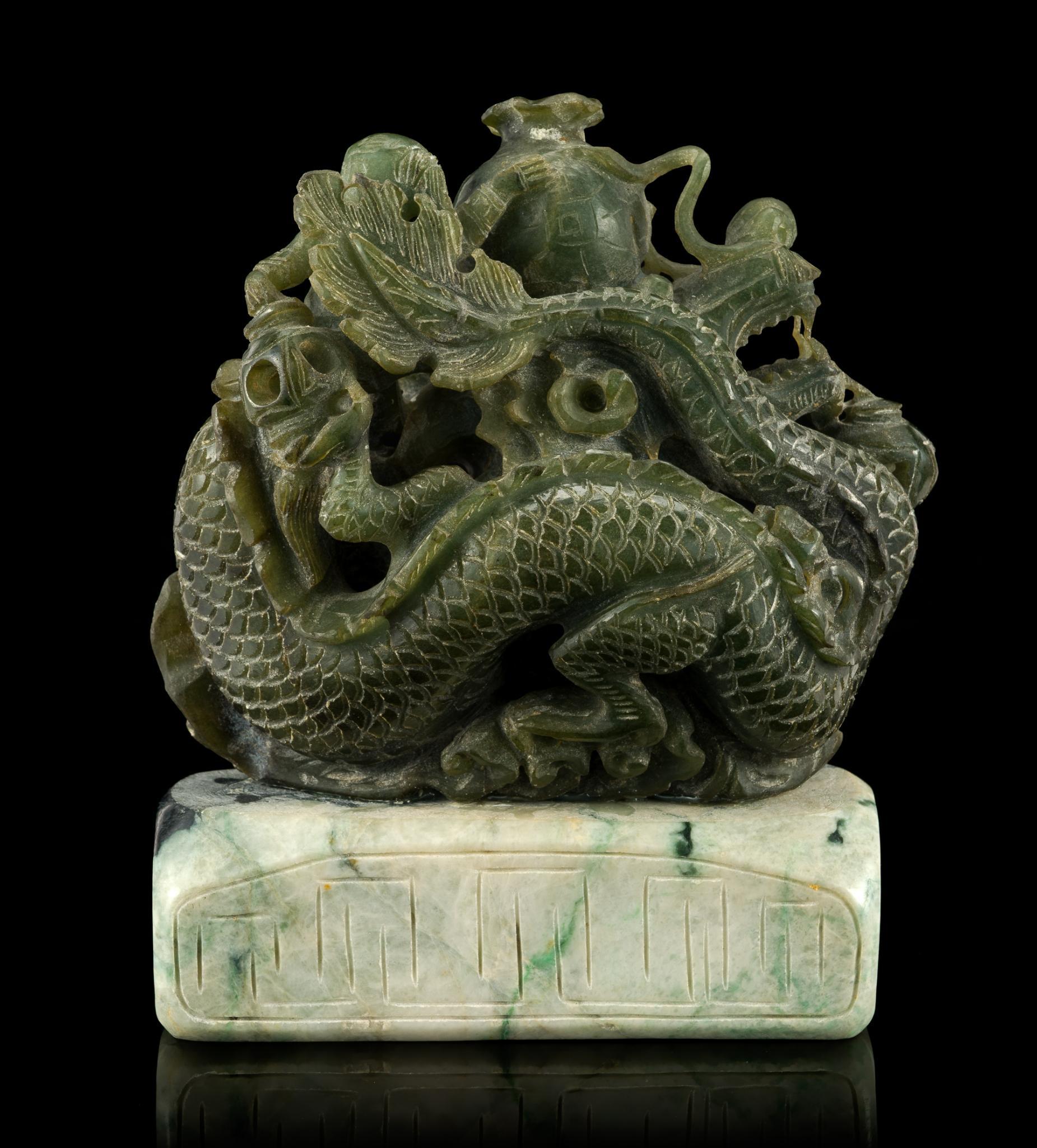 2 Chinese Hardstone Carvings