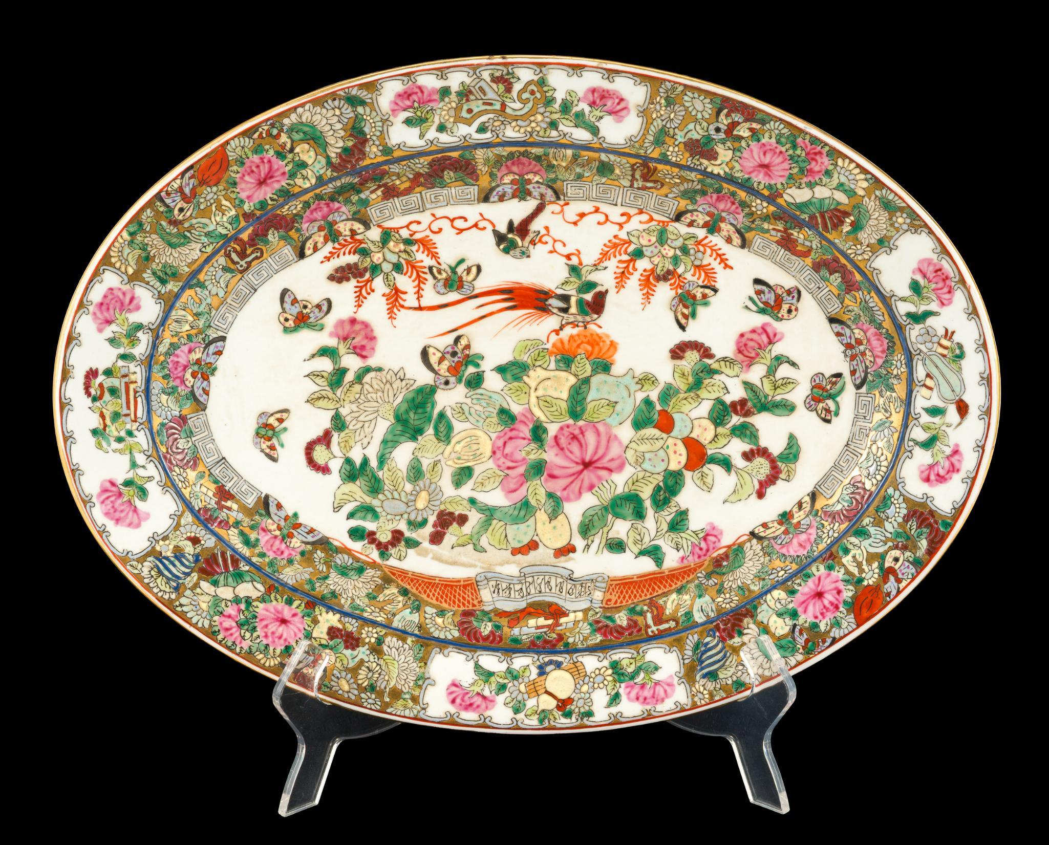 Chinese Rose Medallion Platter
