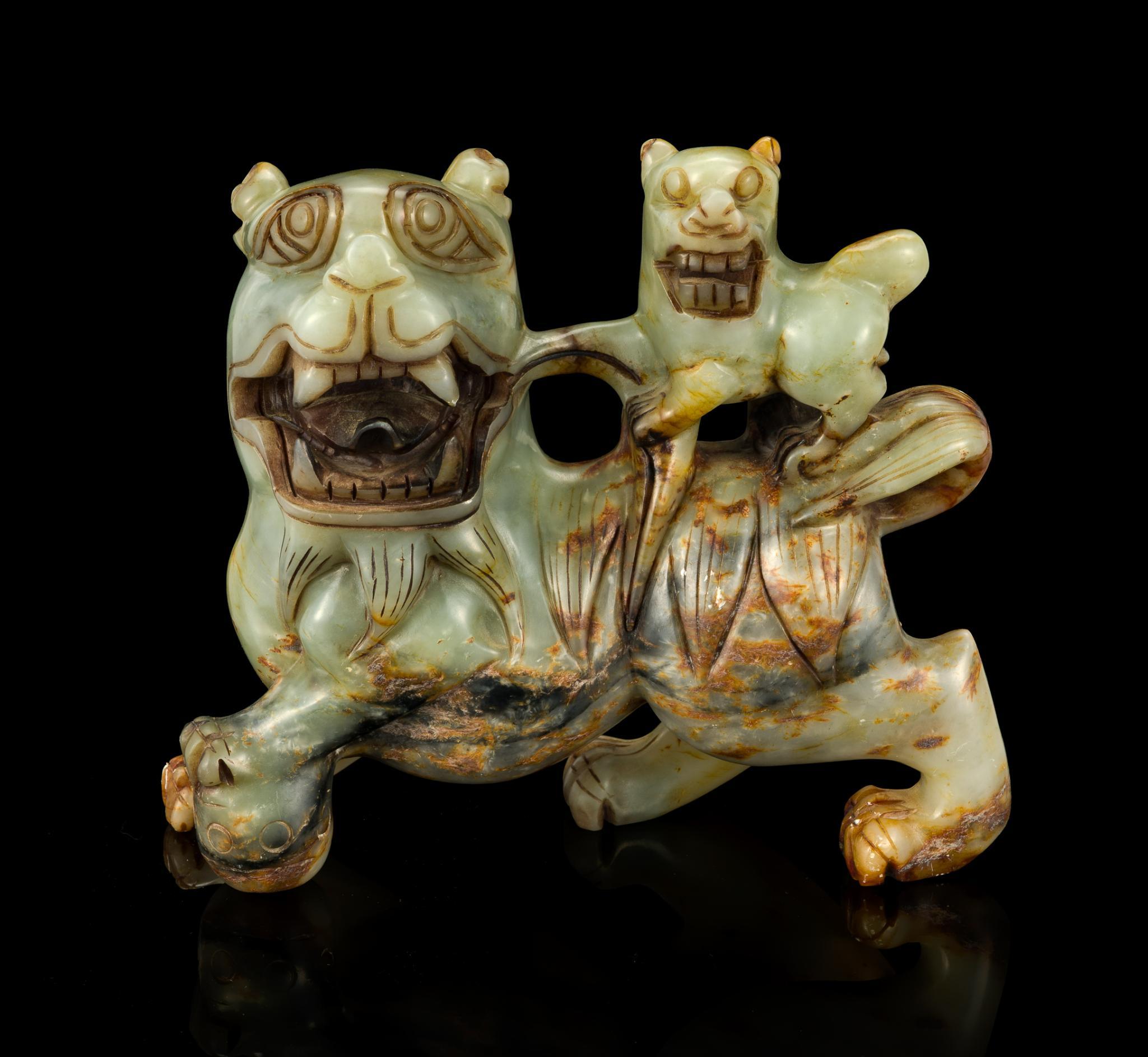 3 Chinese Soapstone and Hardstone Carvings