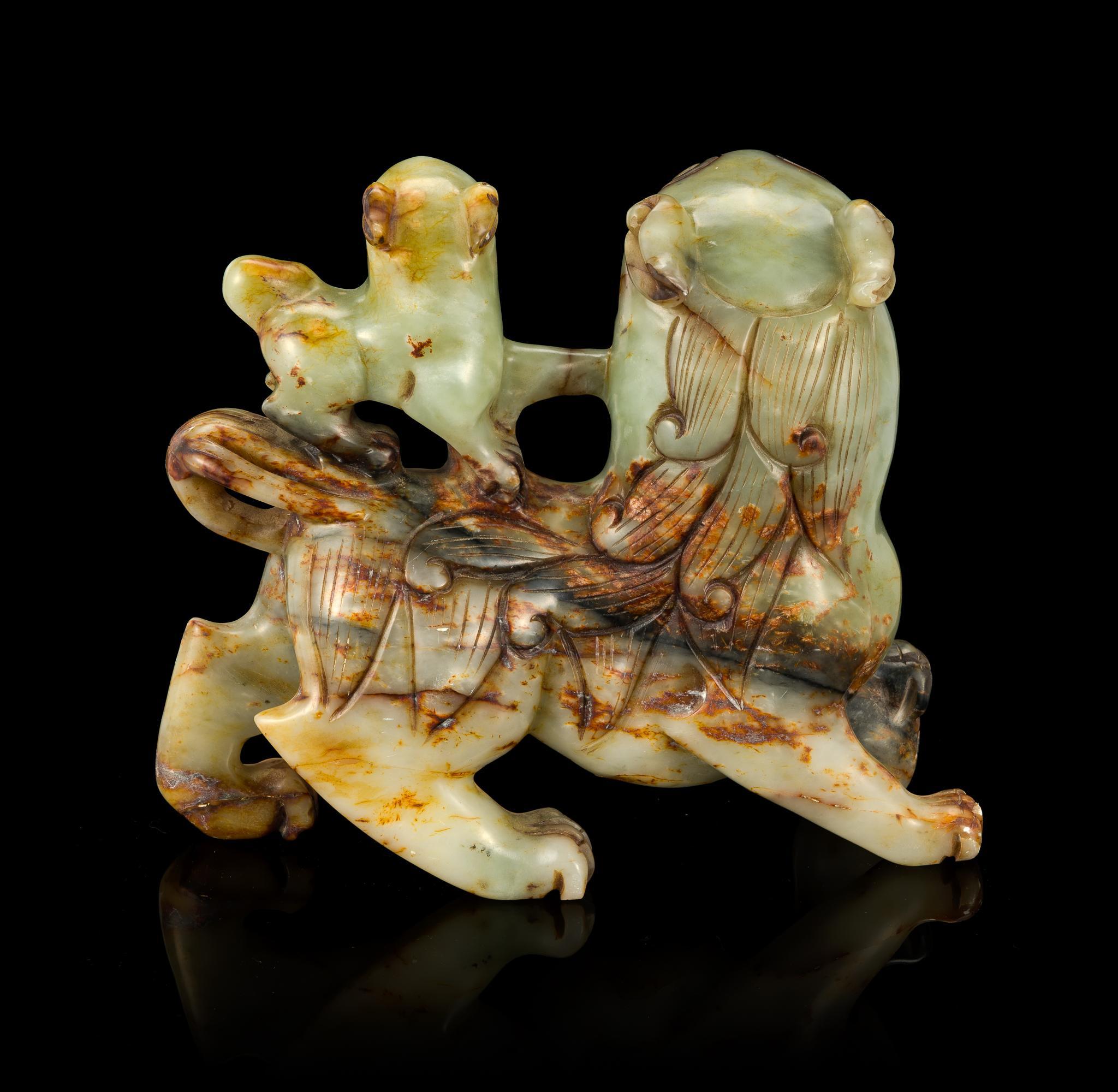 3 Chinese Soapstone and Hardstone Carvings