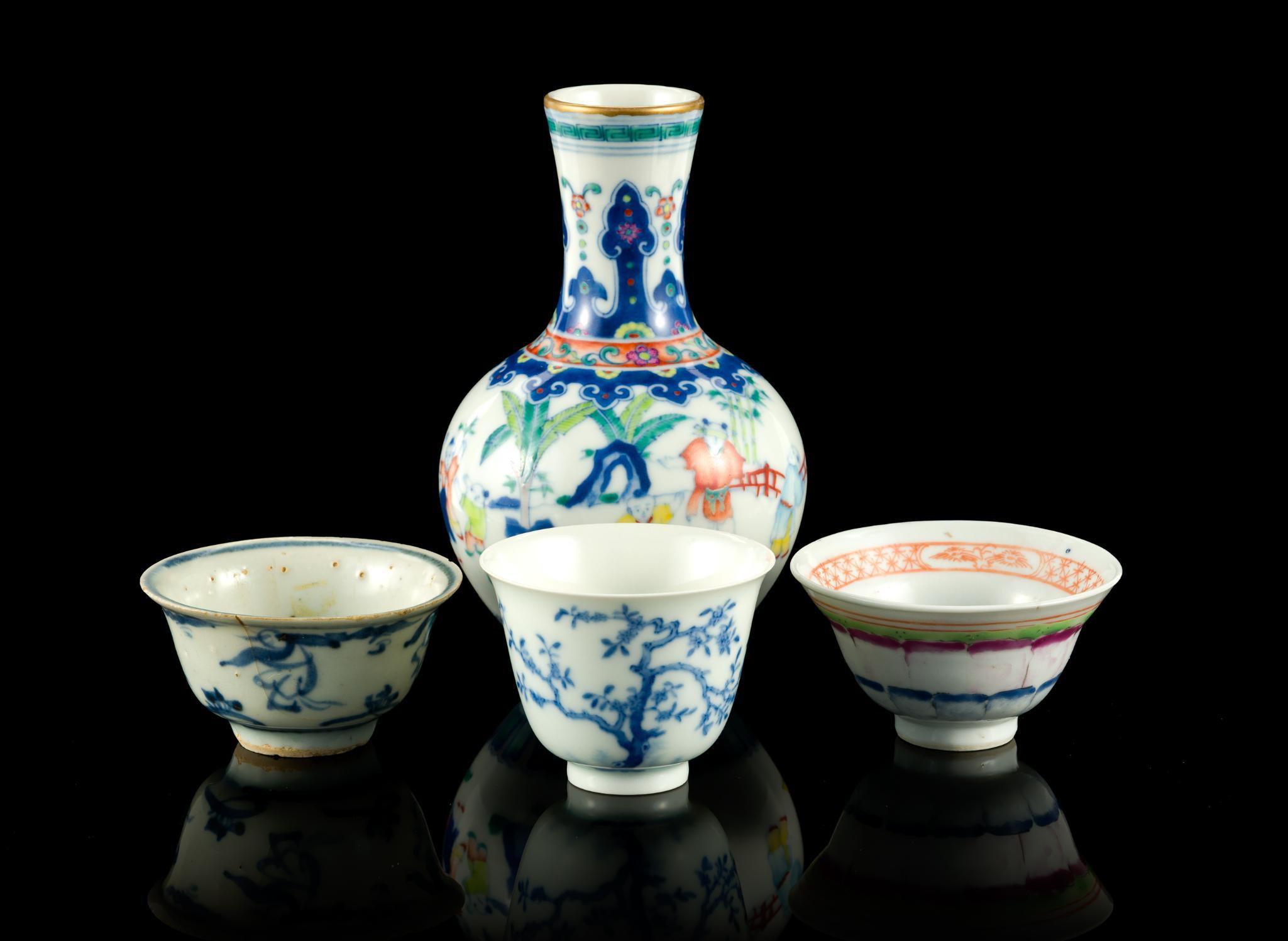 4 Chinese Porcelain Vessels