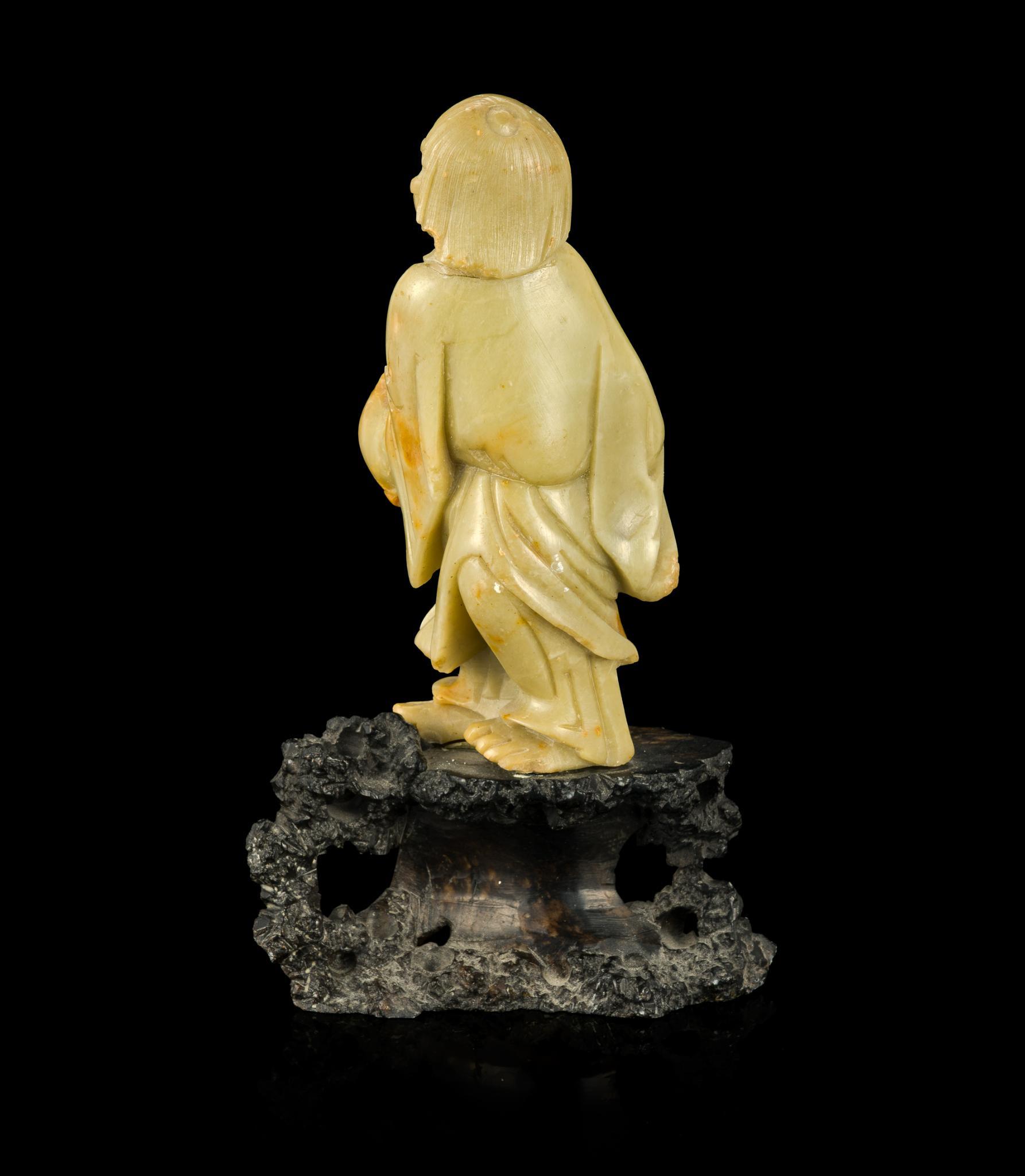 3 Chinese Carved Soapstone Desk Objects