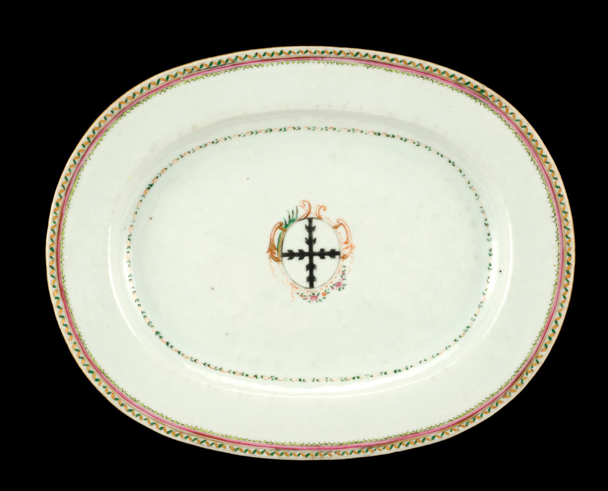 2 Chinese Export Porcelain Plates