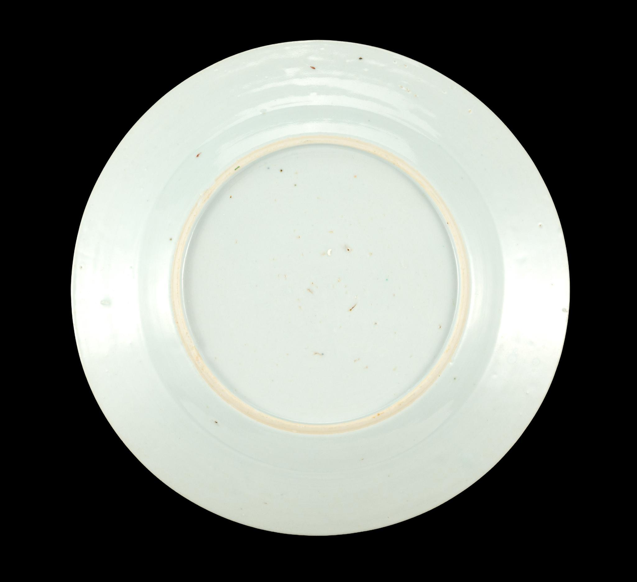 2 Chinese Export Porcelain Plates