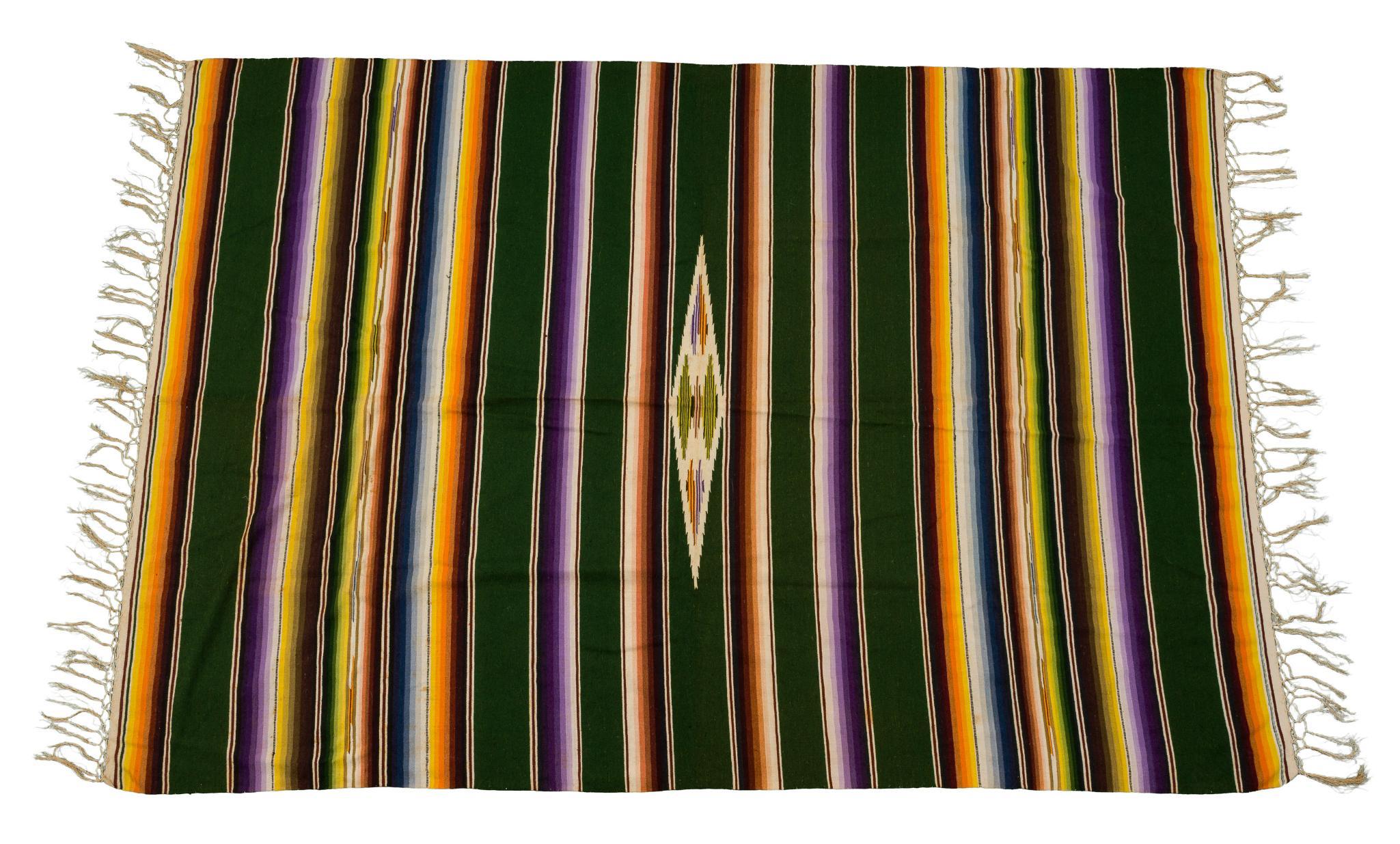 Vintage Mexican Saltillo Rug