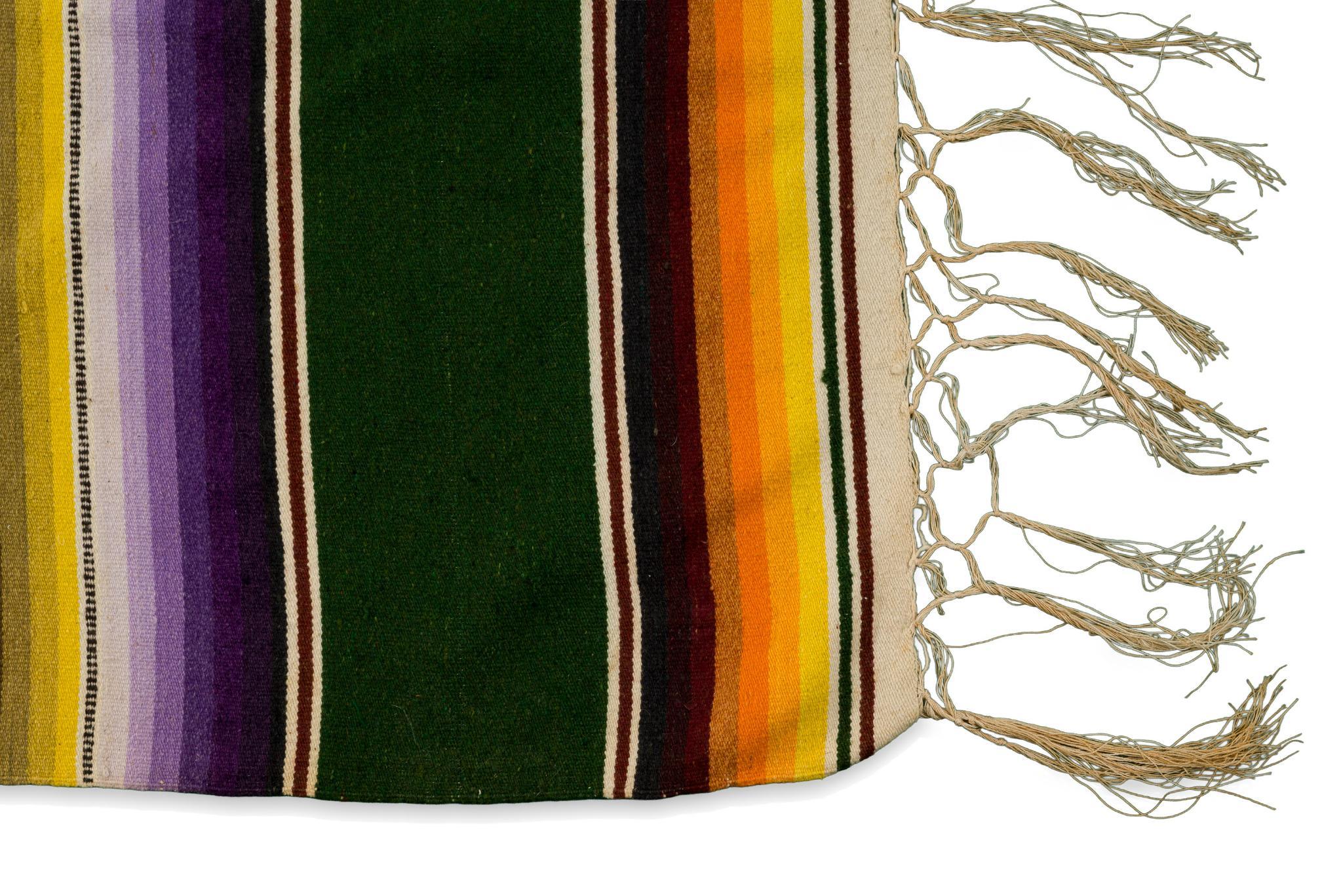 Vintage Mexican Saltillo Rug
