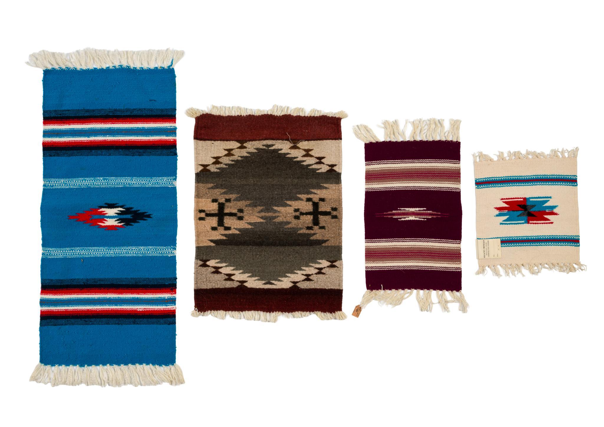 4 Vintage Southwestern Weavings Incl. Ortega's