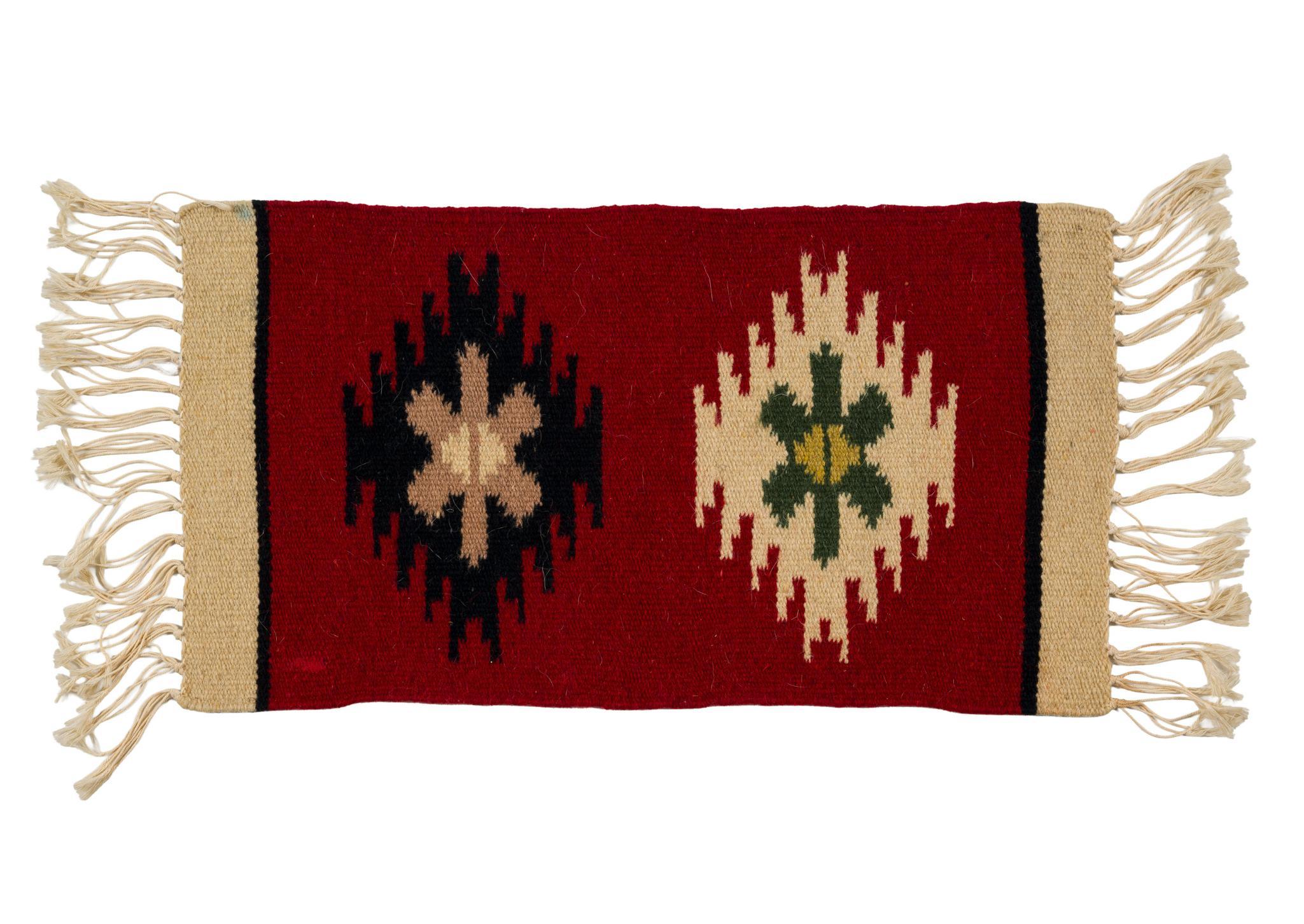 4 Vintage Southwestern Weavings Incl. Ortega's and Navajo