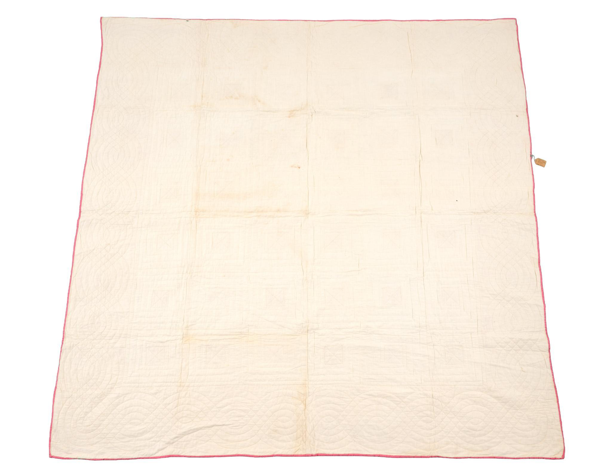 1940s Sunshine and Shadow Log Cabin Quilt