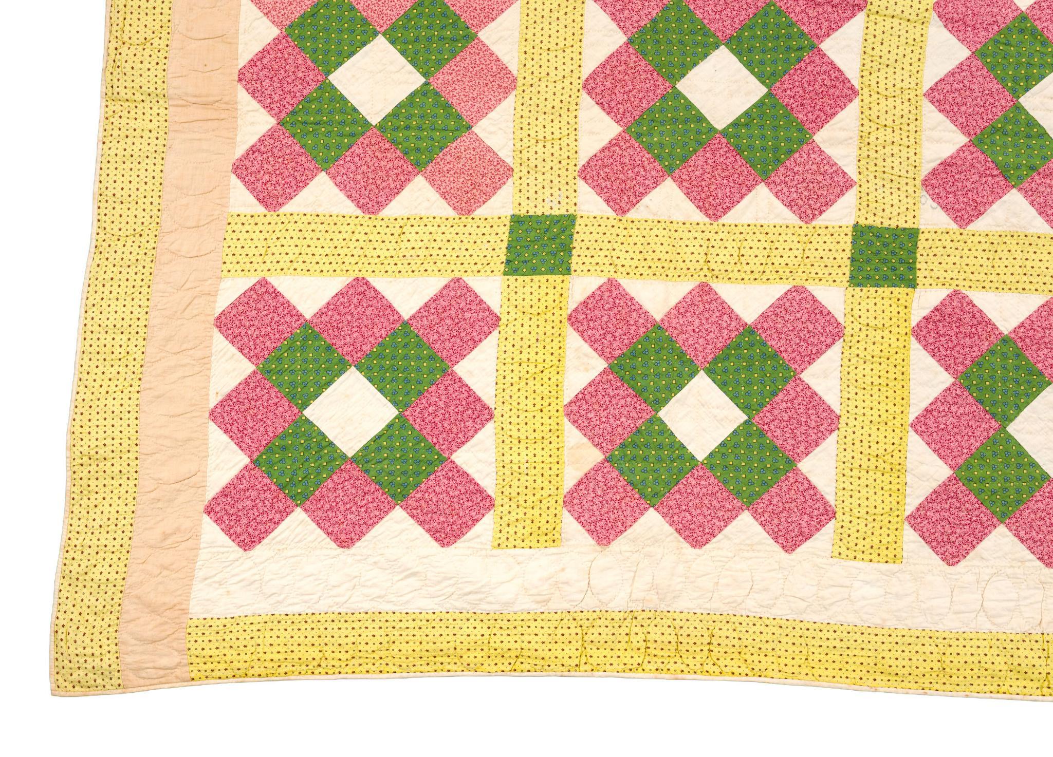 1880s Sixteen Patch Quilt