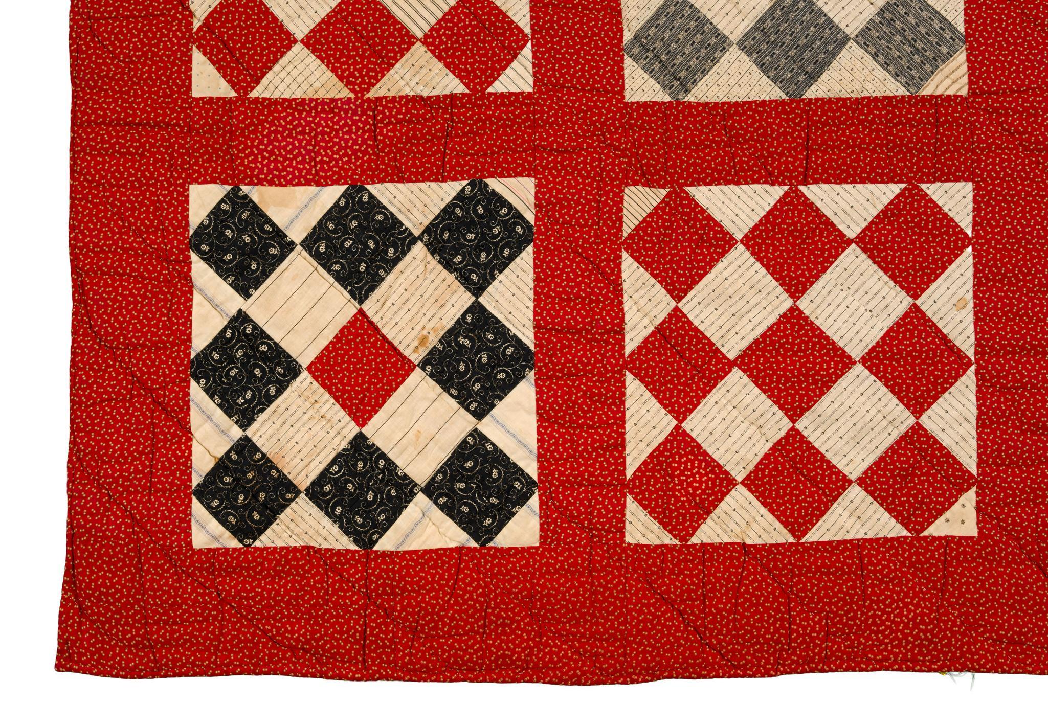 1880s Nine-Patch Variation Quilt