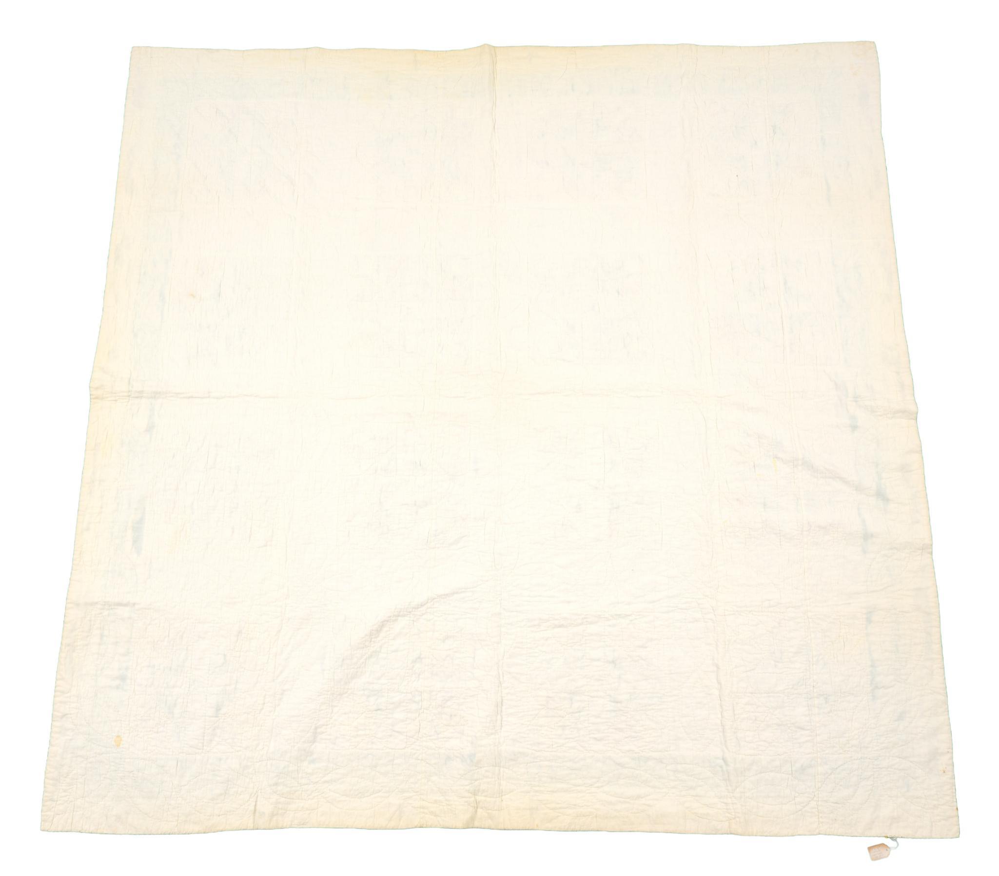 1930s Goose Tracks Feed-Sack Quilt