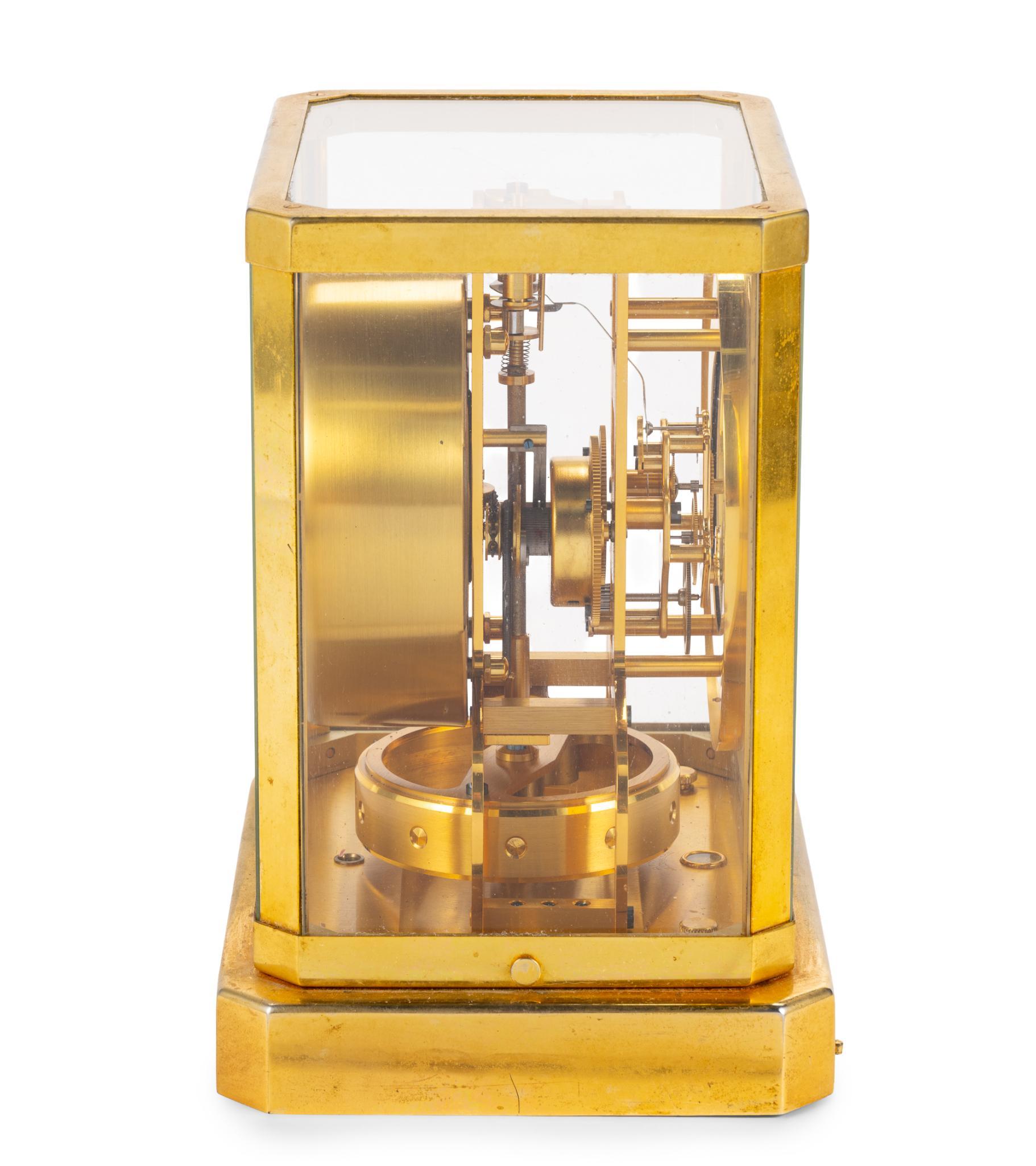 Jaeger-LeCoultre Atmos Brass and Glass Mantel Clock