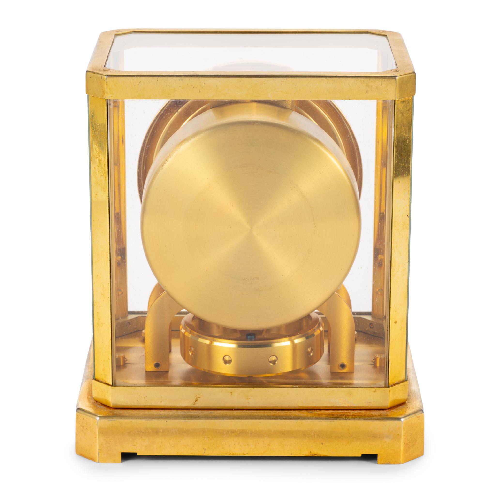 Jaeger-LeCoultre Atmos Brass and Glass Mantel Clock