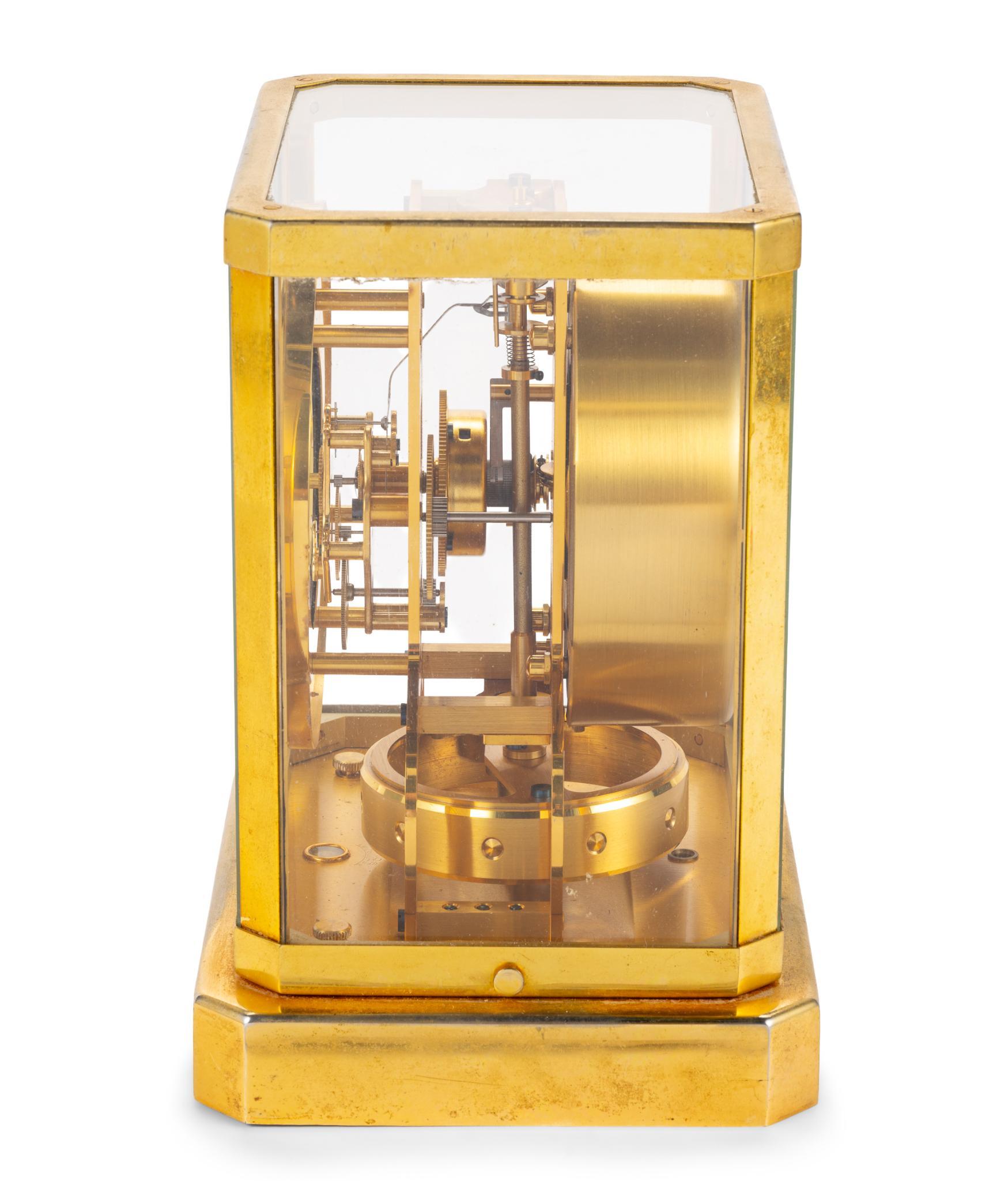 Jaeger-LeCoultre Atmos Brass and Glass Mantel Clock