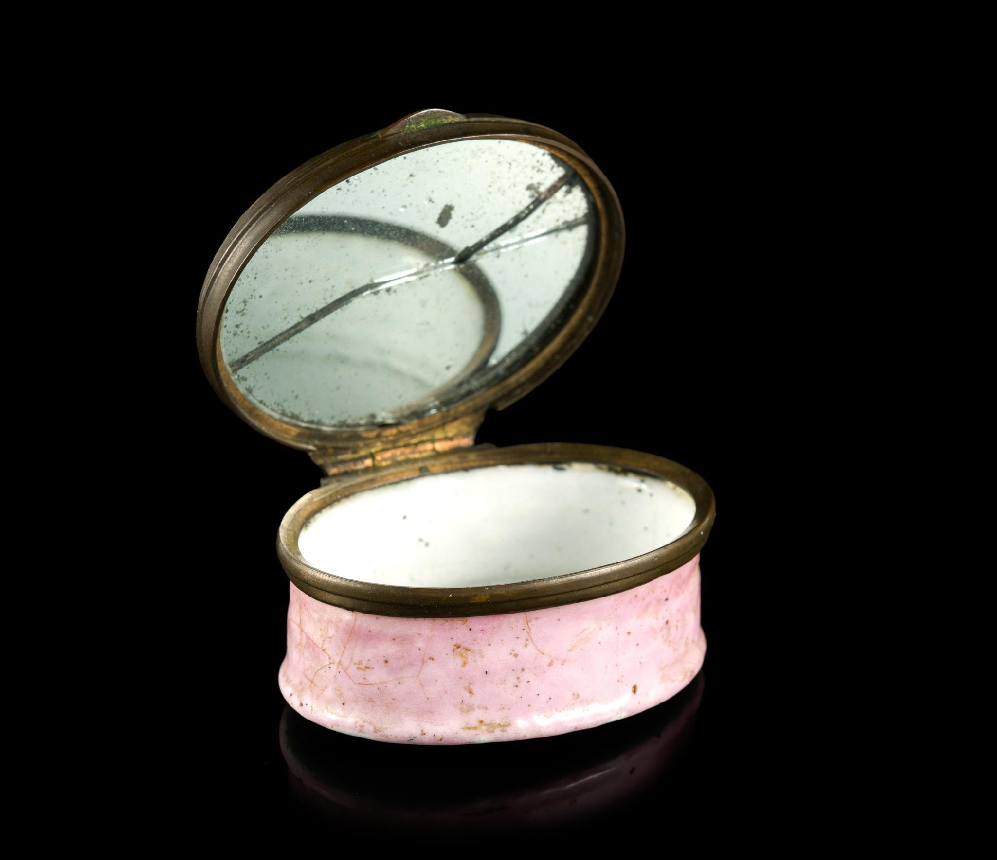 18th C English Enamel Patch Box