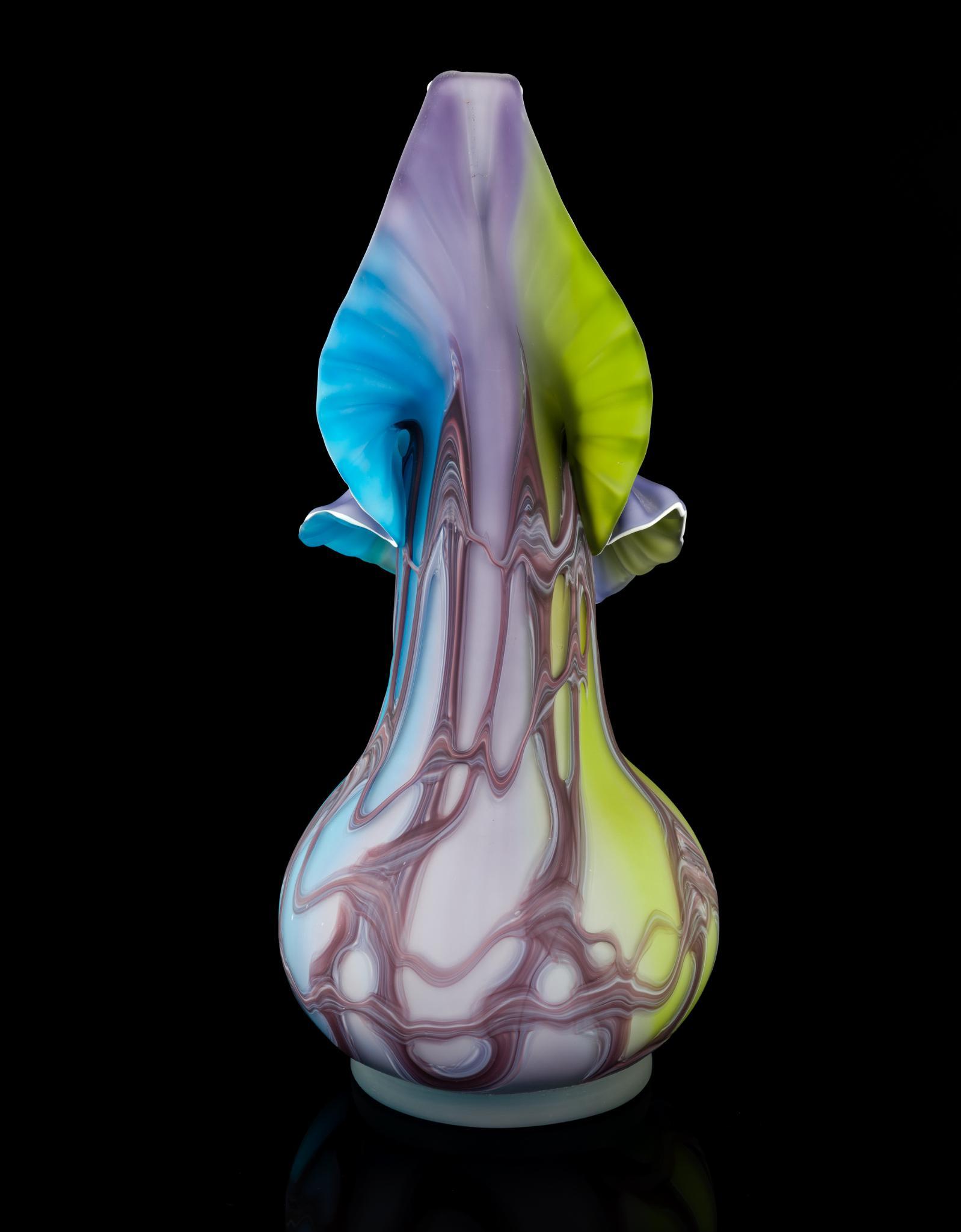 2 Art Glass Vases Incl. Essie Zareh