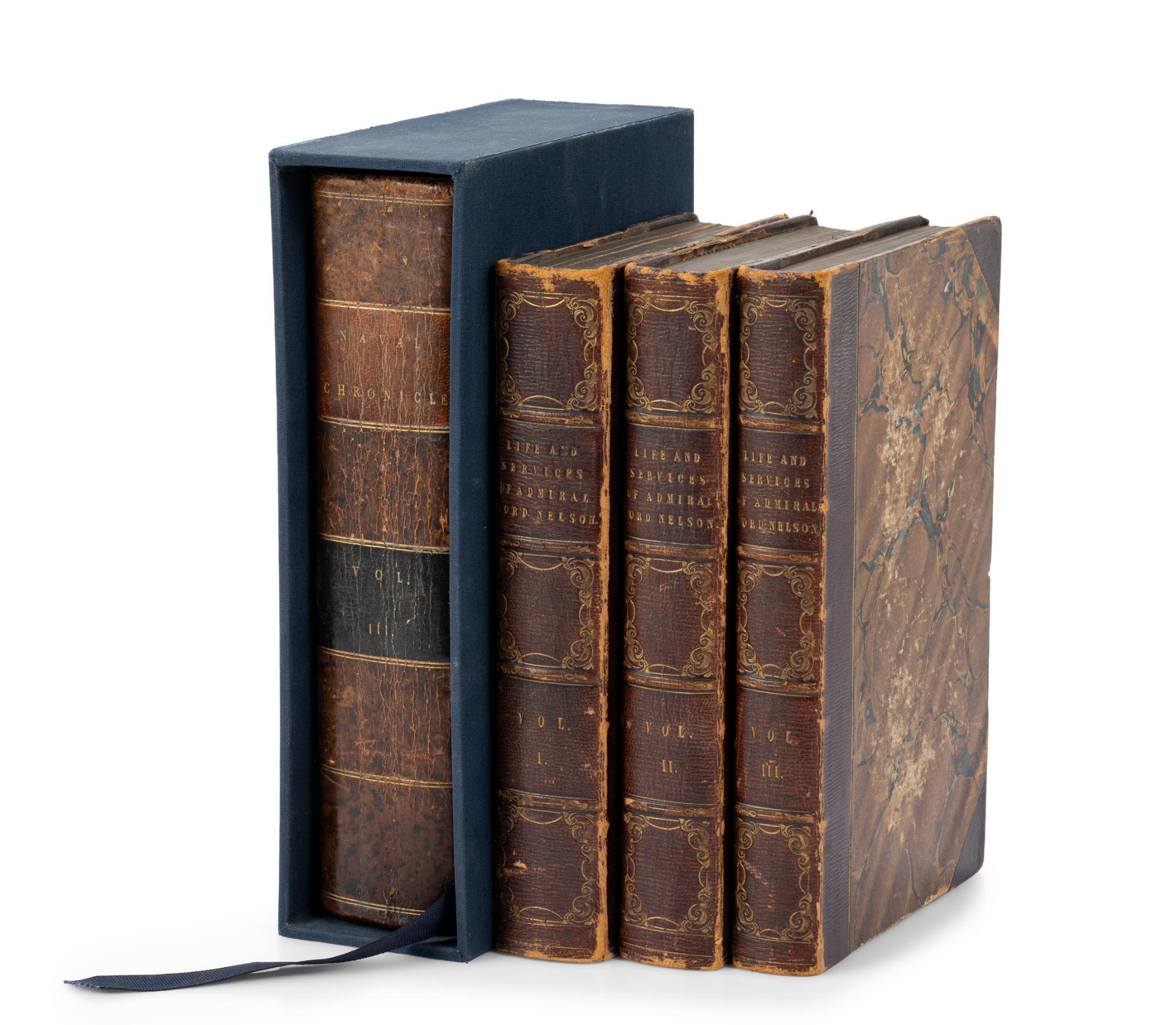 4 Antique Naval Books
