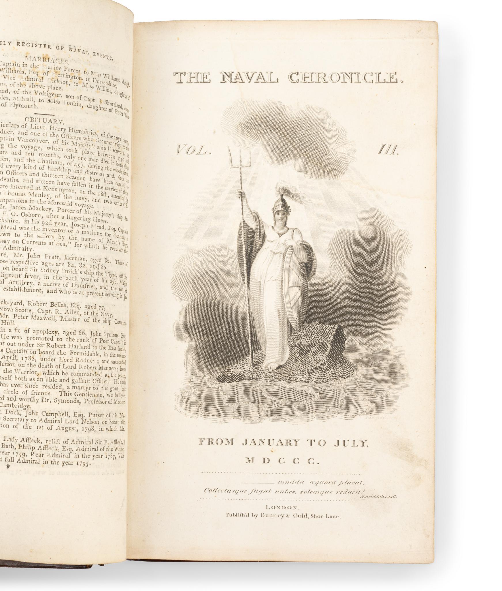 4 Antique Naval Books
