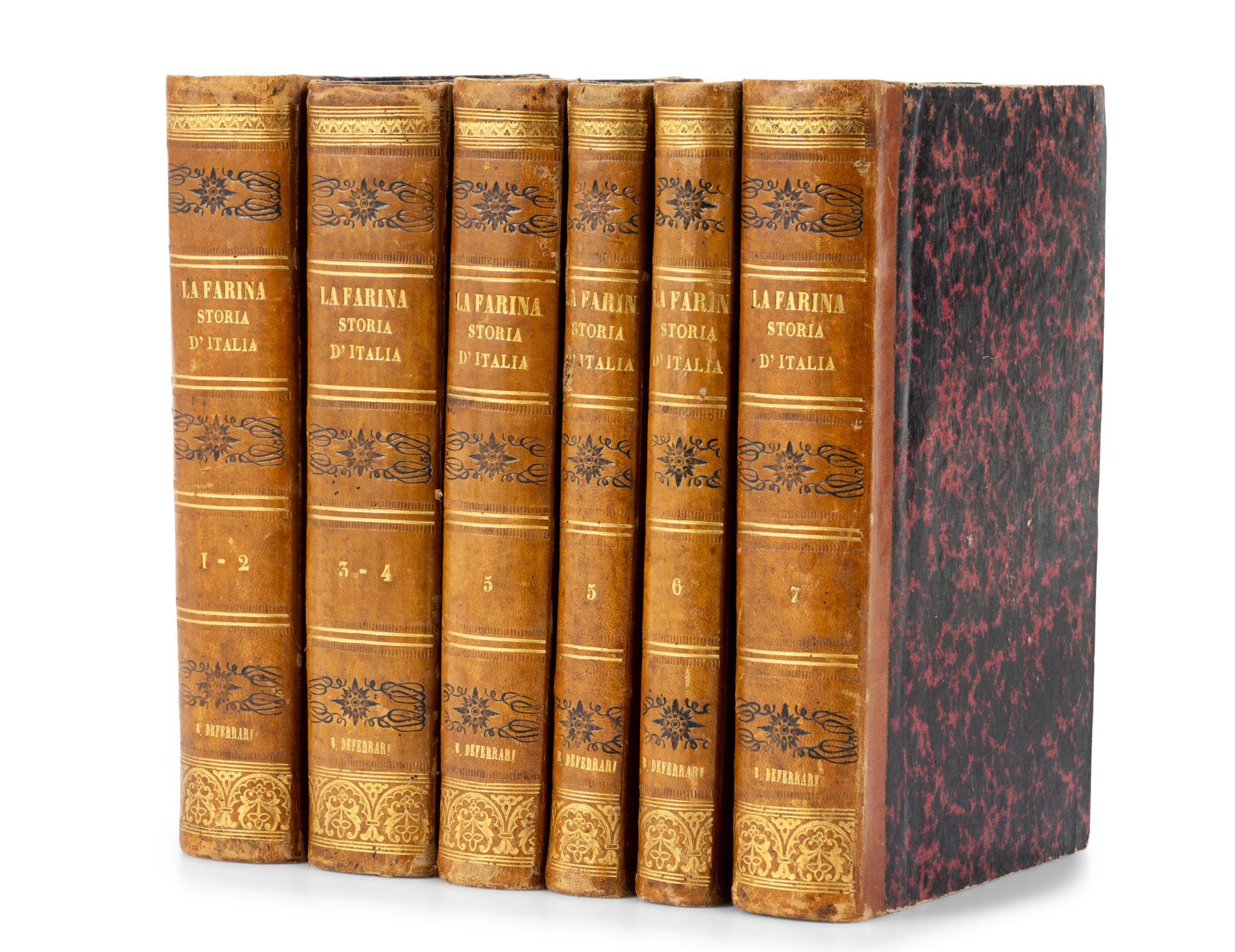 7 Volumes La Farina 'Storia D'Italia'