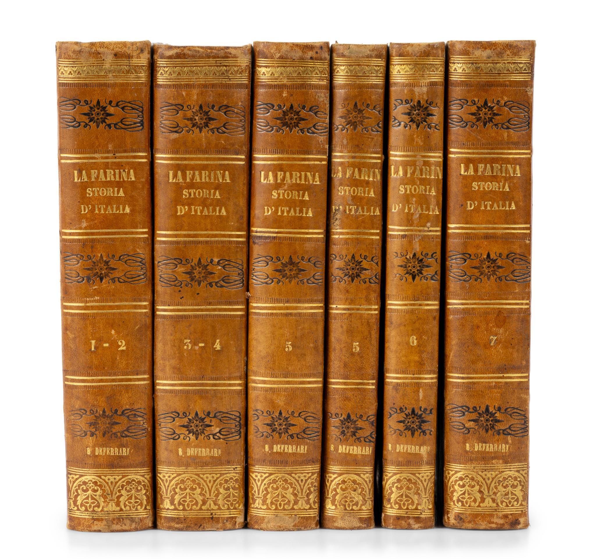 7 Volumes La Farina 'Storia D'Italia'