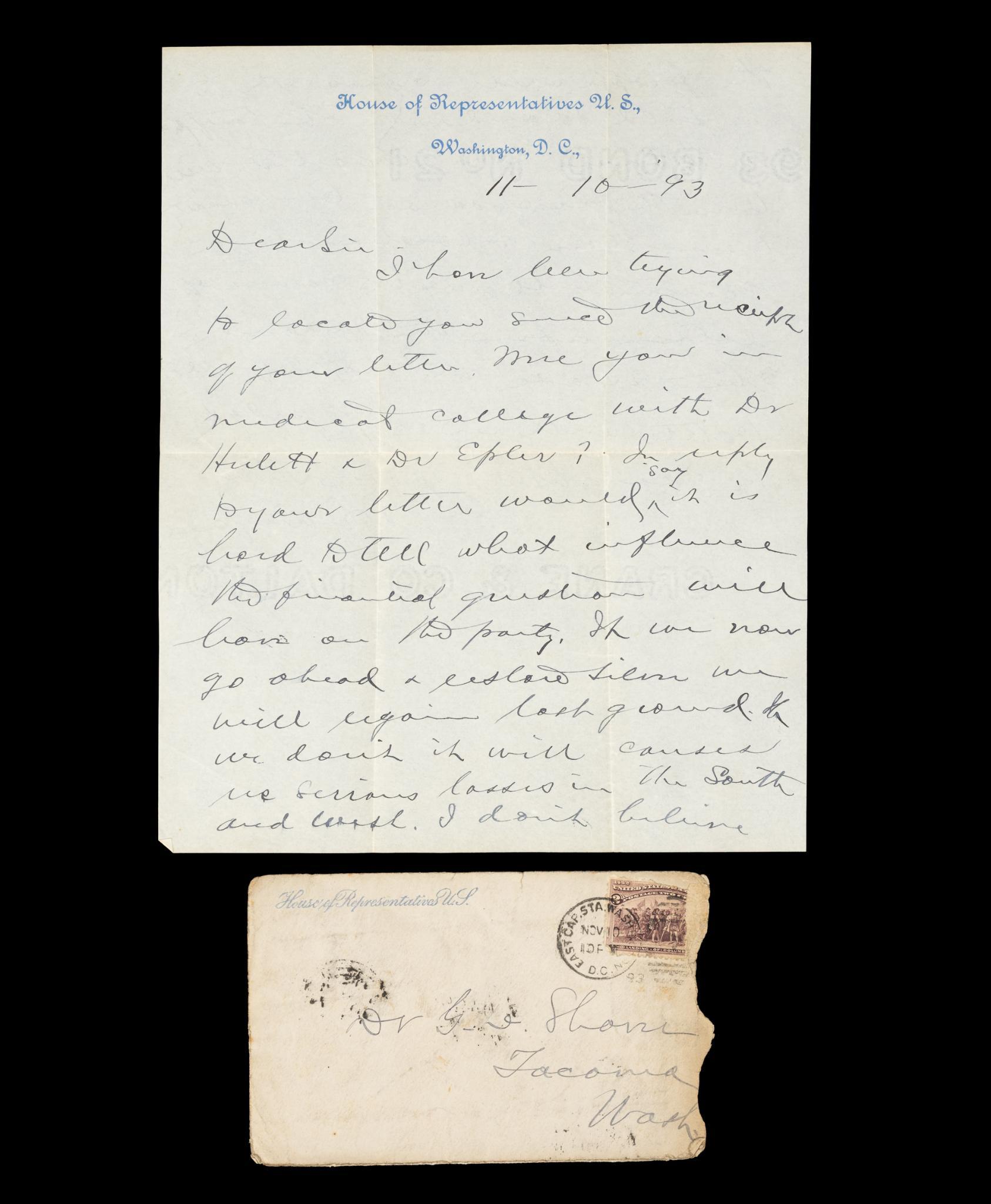 2 William Jennings Bryan Signed Letters