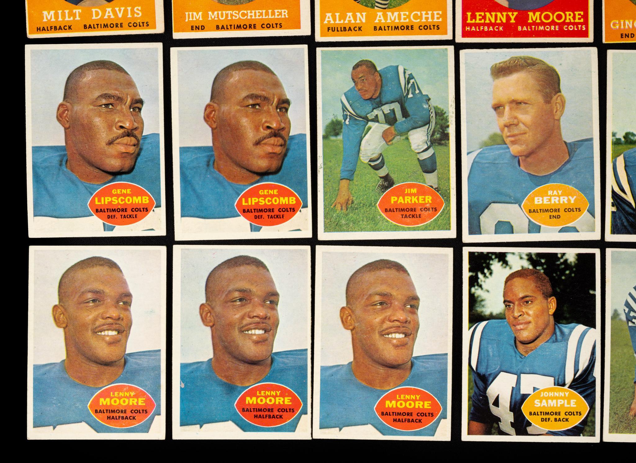 23 Vintage Football Trading Cards