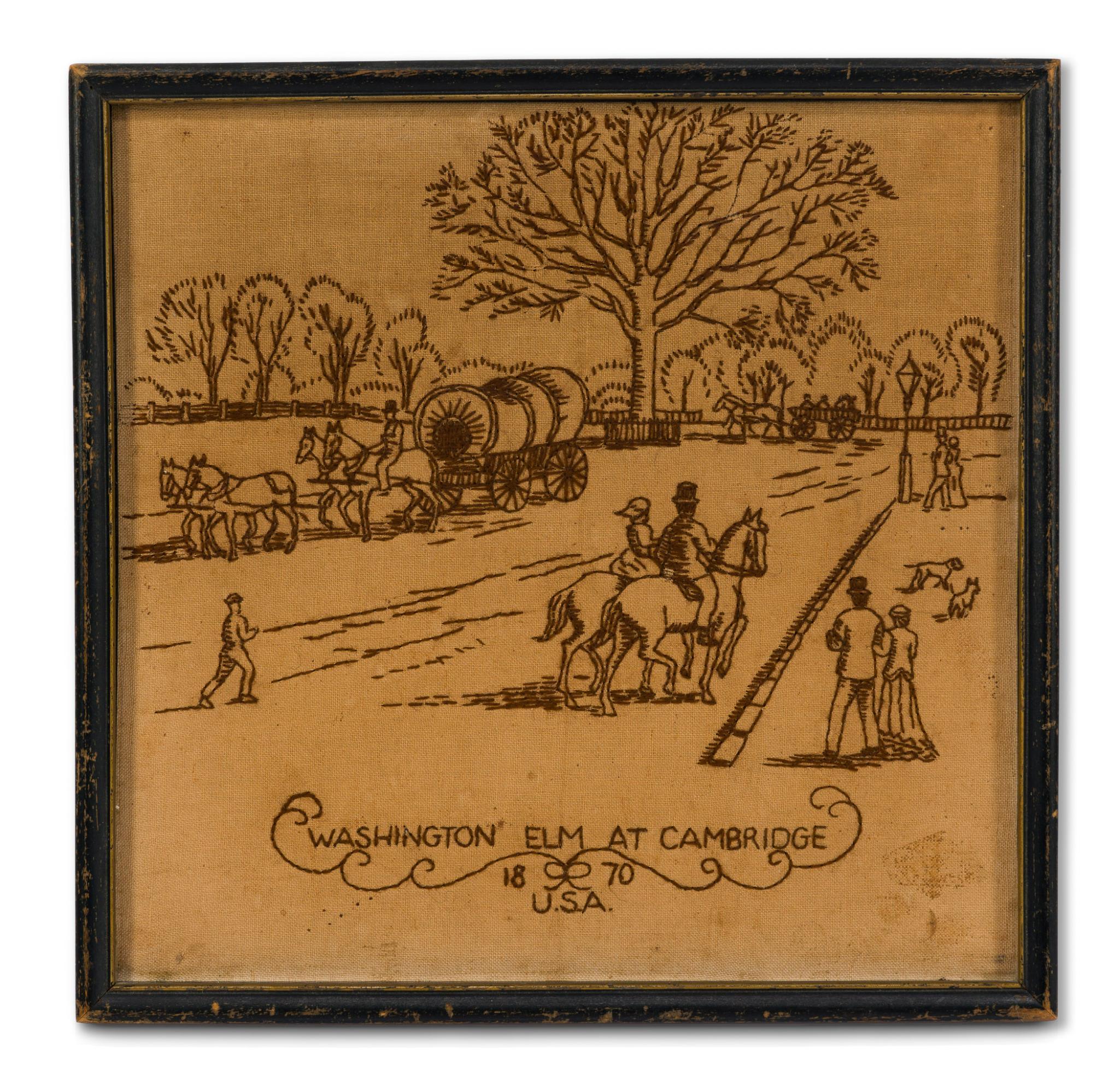 2 Stitched 19th C Views