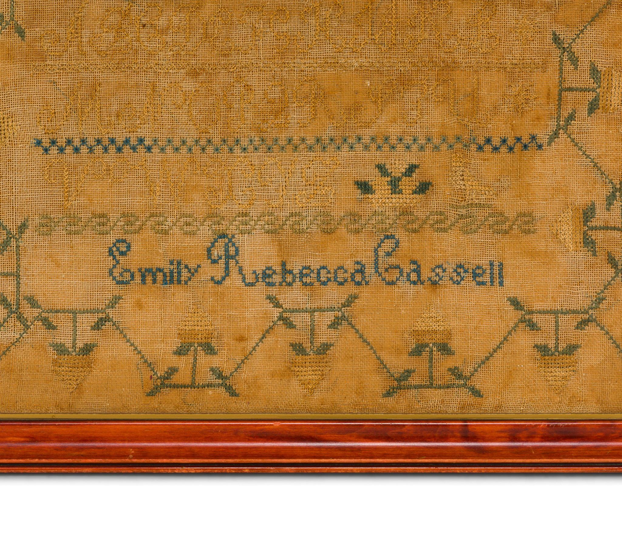 2 19th C Needlepoint Samplers