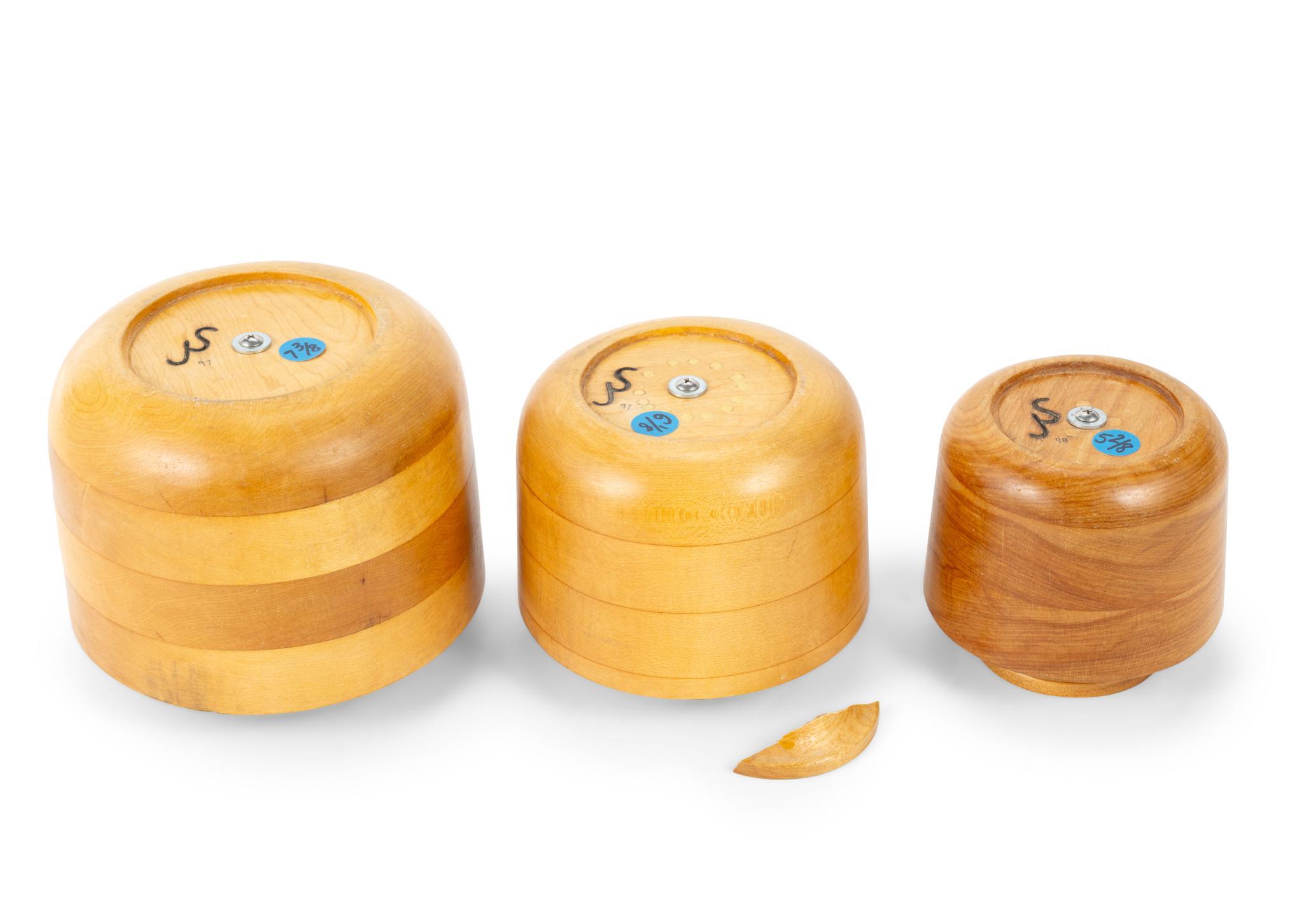3 Round Nantucket Basket Molds