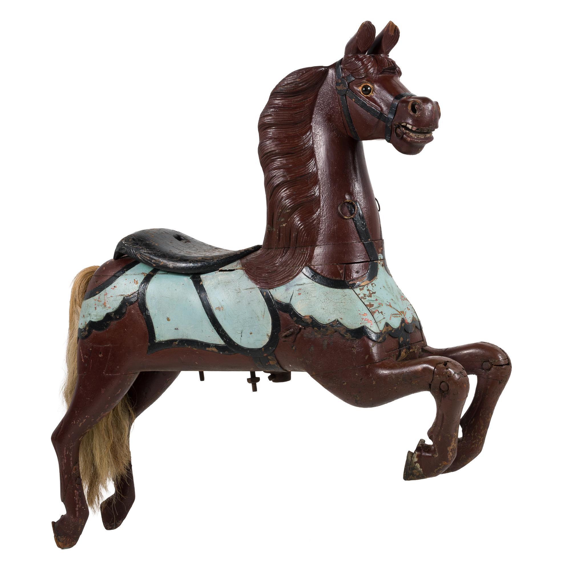 Philadelphia Style Wood Carved Painted Carousel Horse