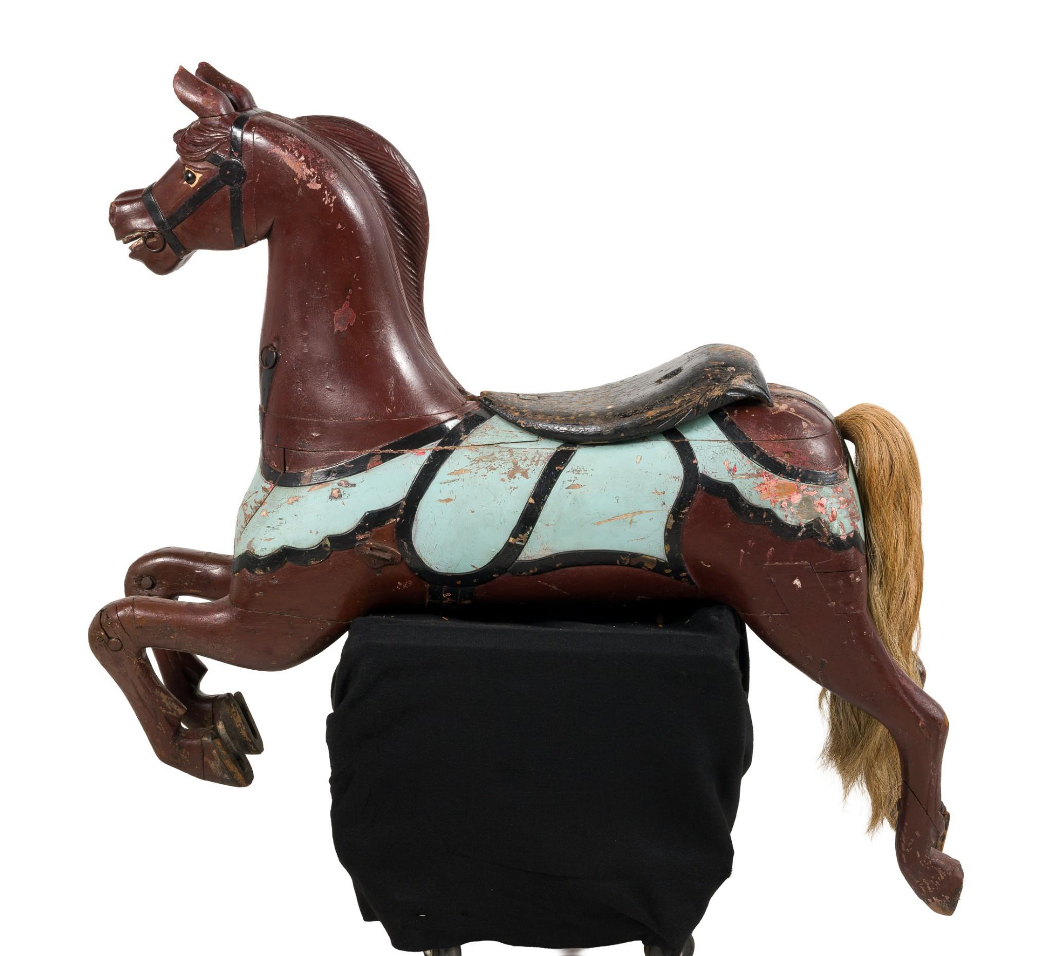 Philadelphia Style Wood Carved Painted Carousel Horse