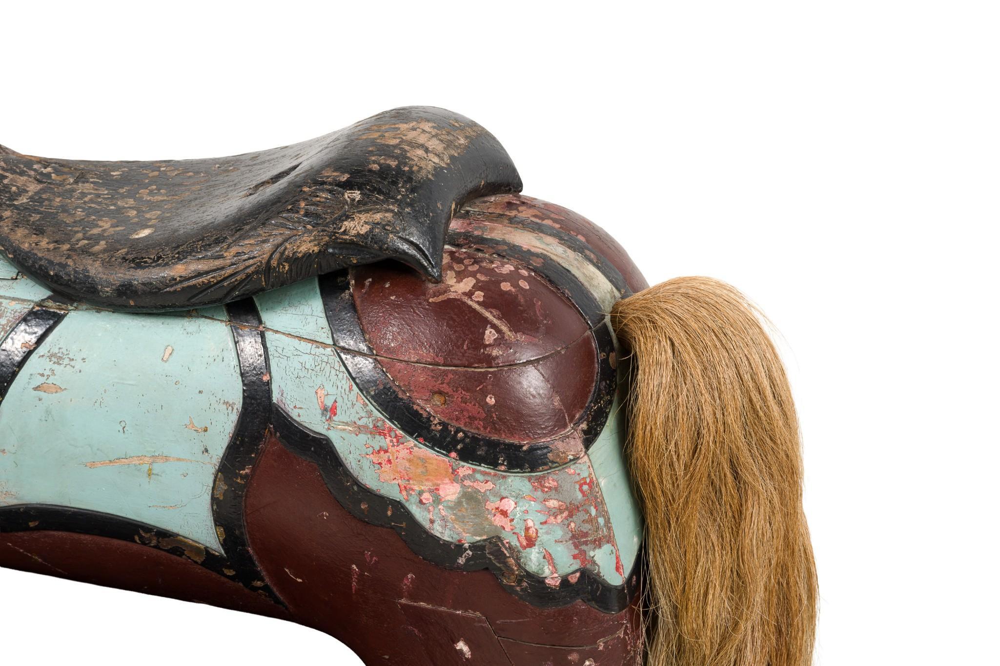 Philadelphia Style Wood Carved Painted Carousel Horse