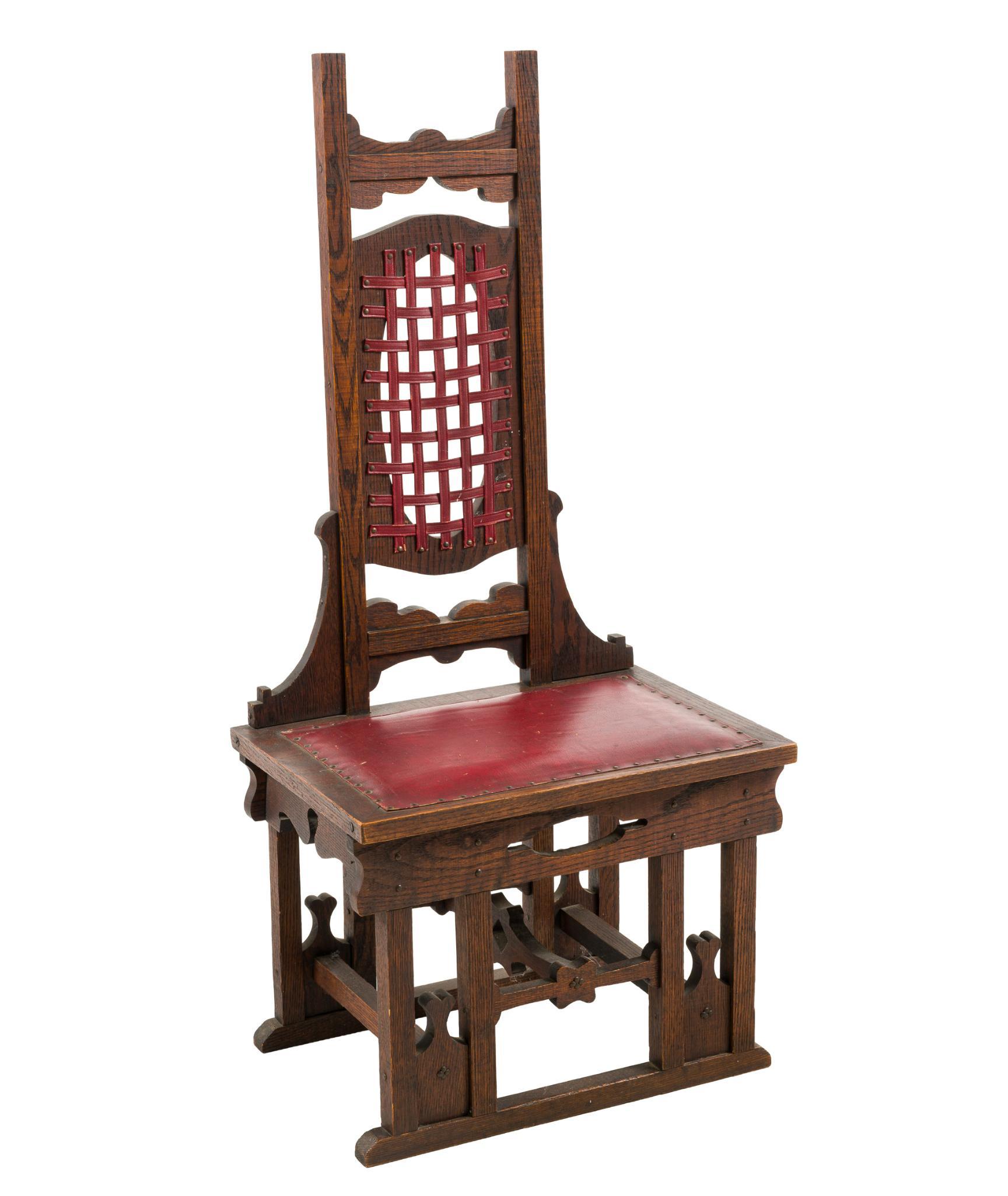 Arts & Crafts Oak Hall Chair