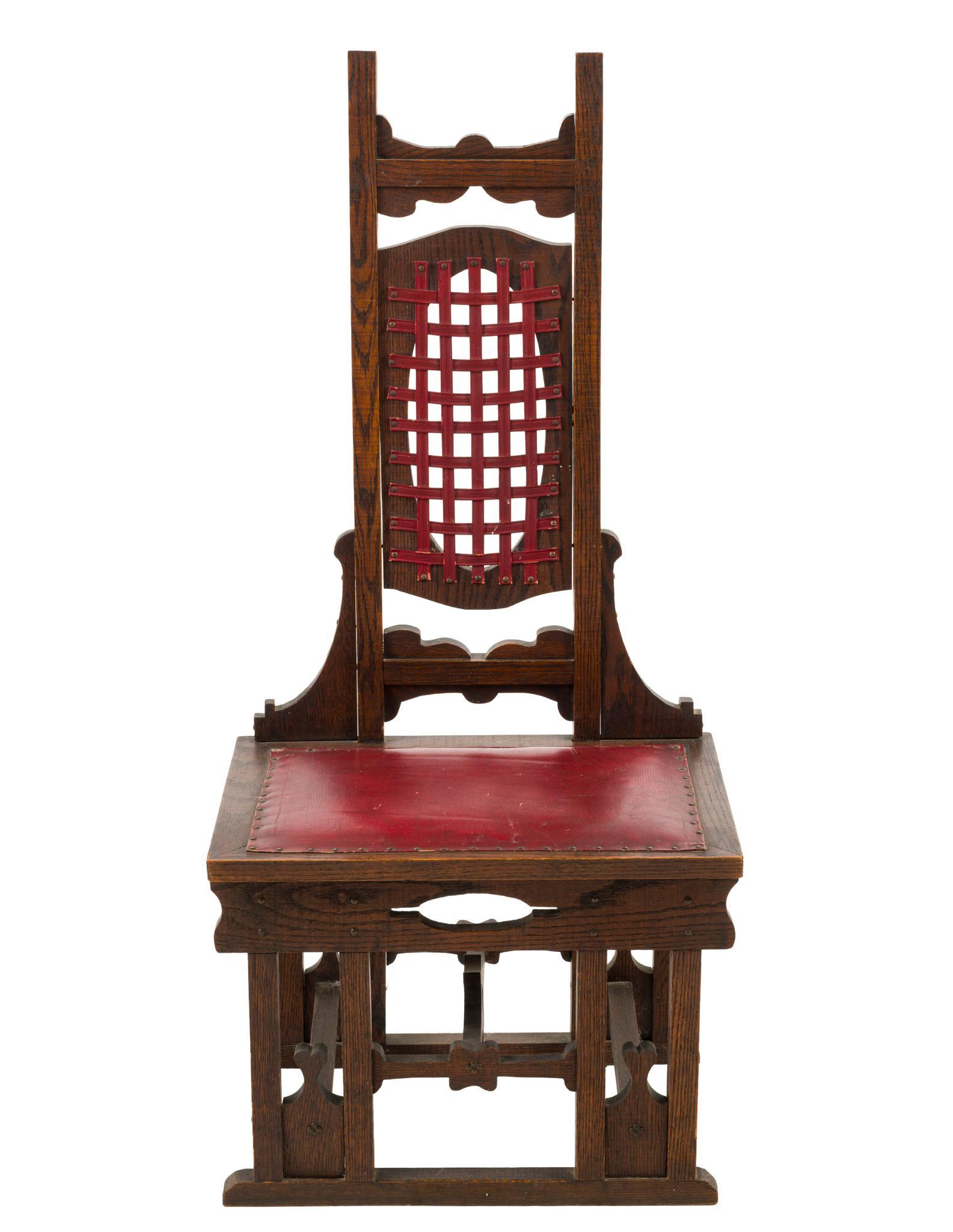 Arts & Crafts Oak Hall Chair
