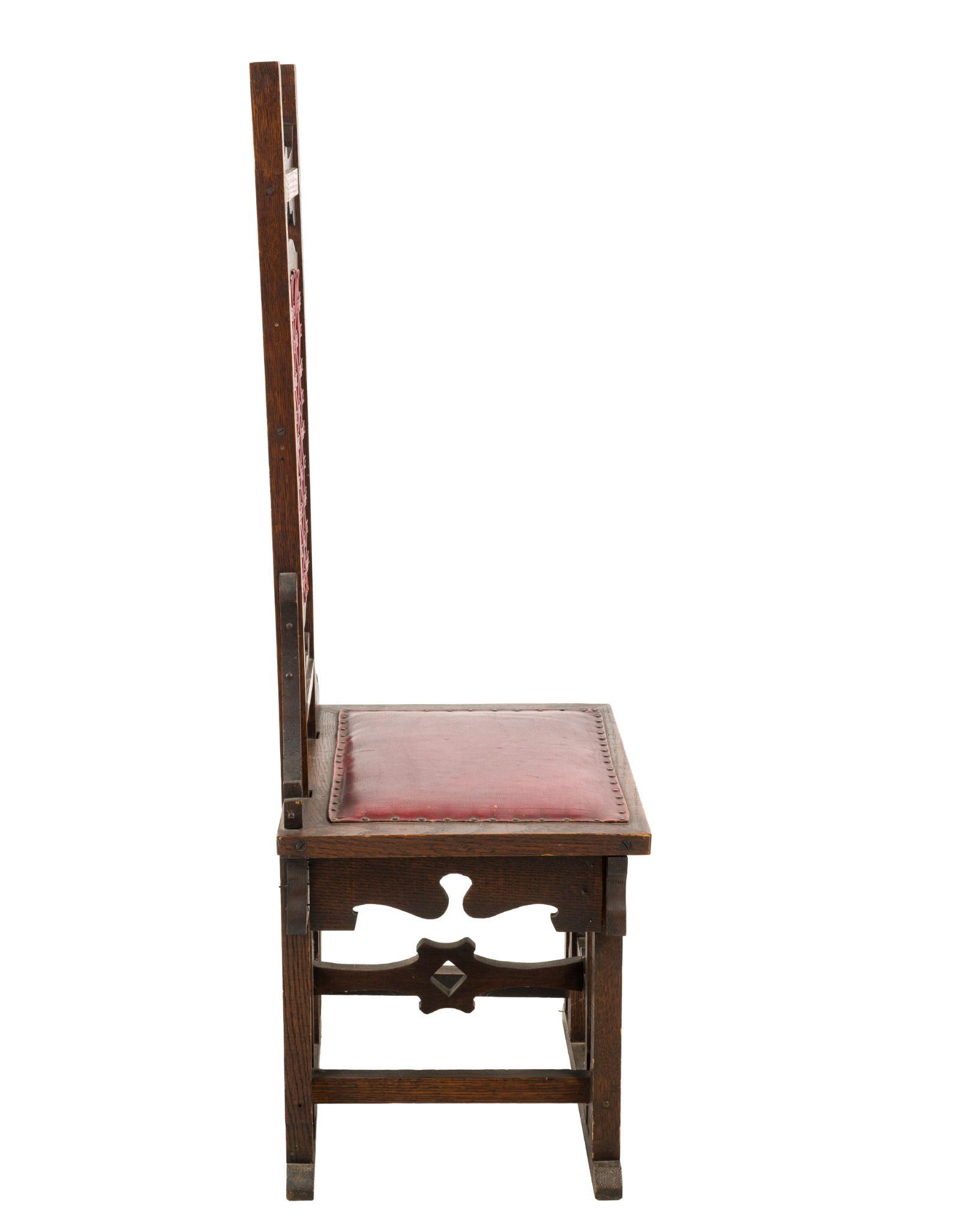 Arts & Crafts Oak Hall Chair
