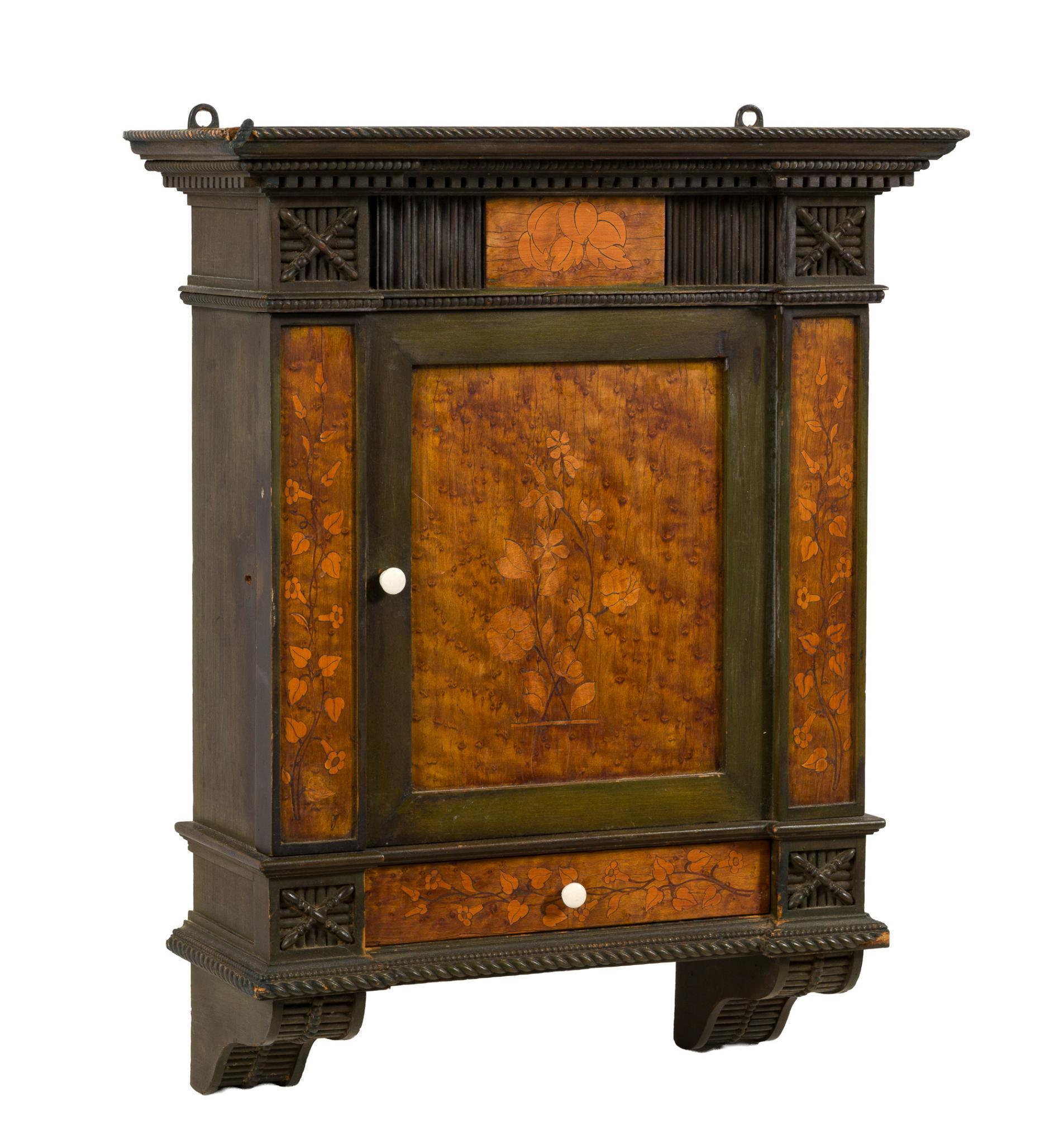 Victorian Gothic Revival / Aesthetic Movement Hanging Cabinet