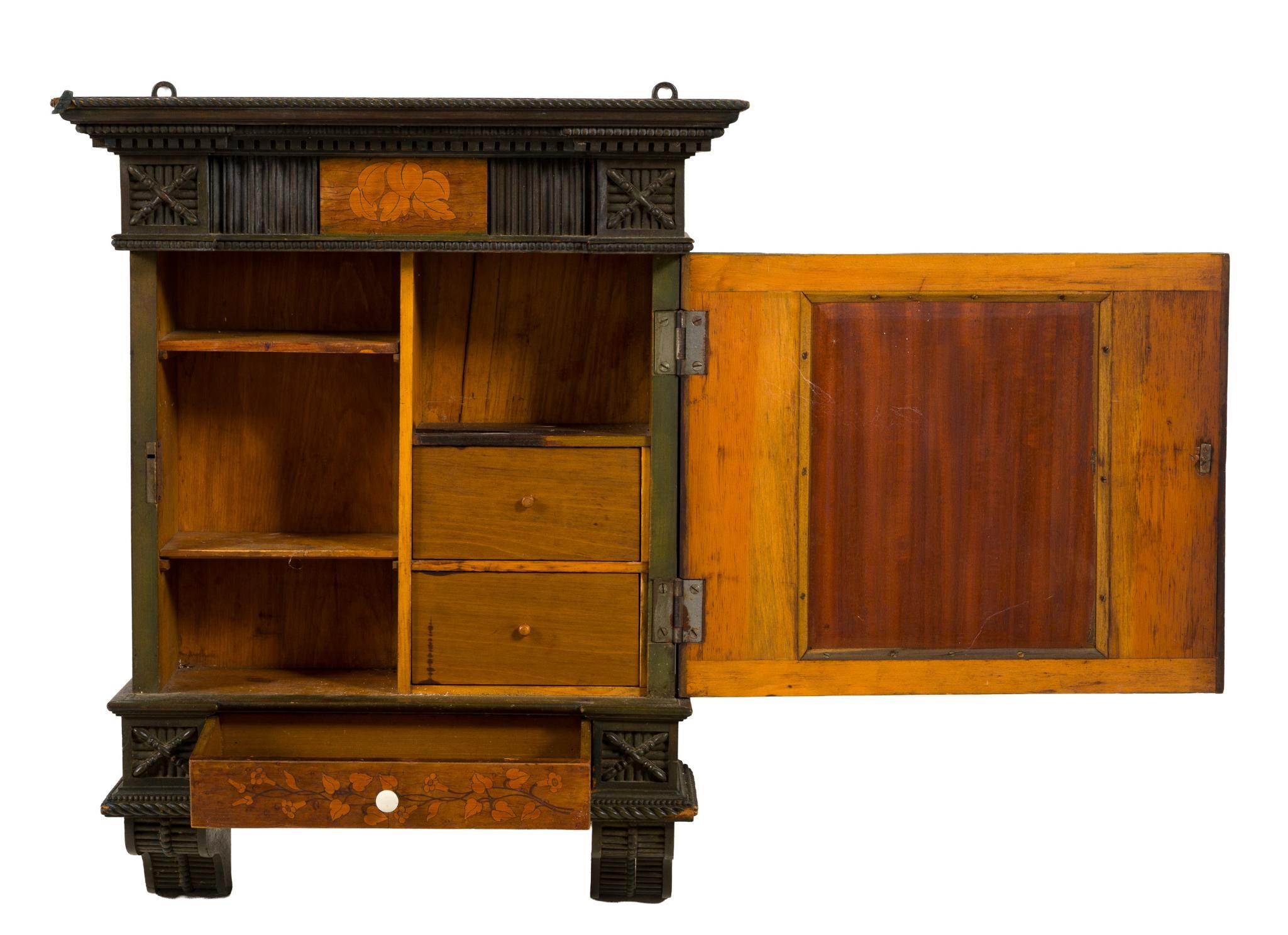 Victorian Gothic Revival / Aesthetic Movement Hanging Cabinet