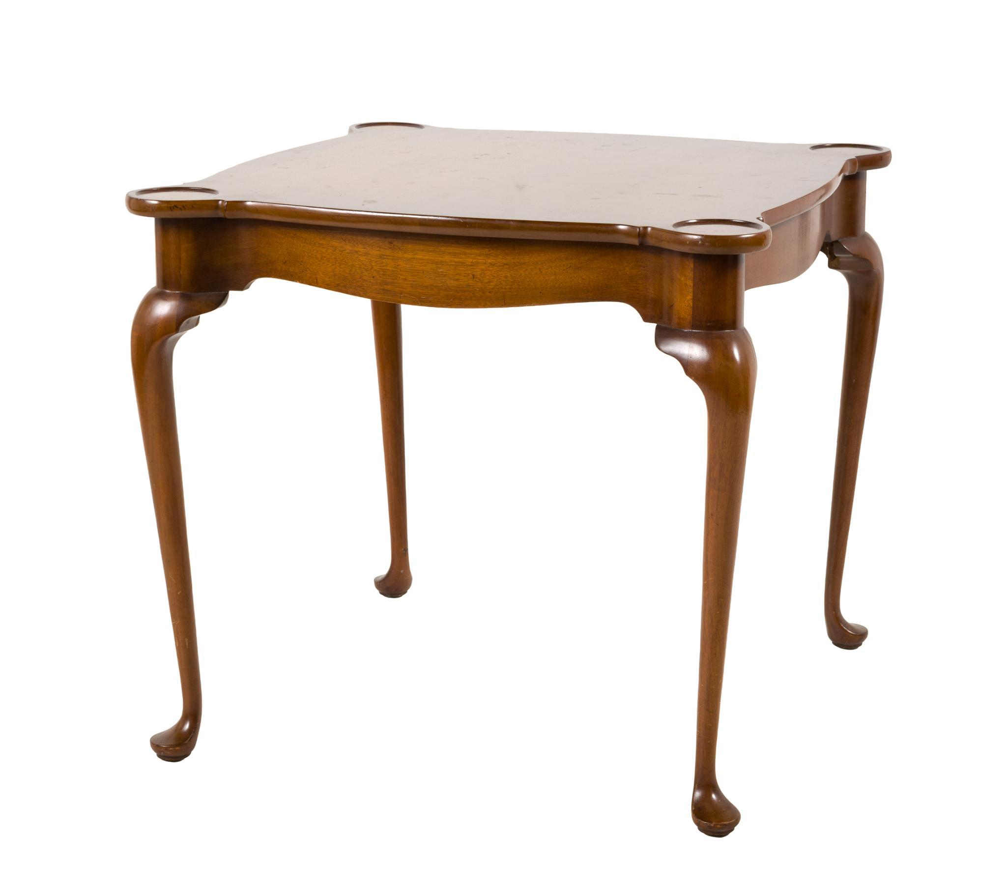 Biggs Queen Anne Style Card Table